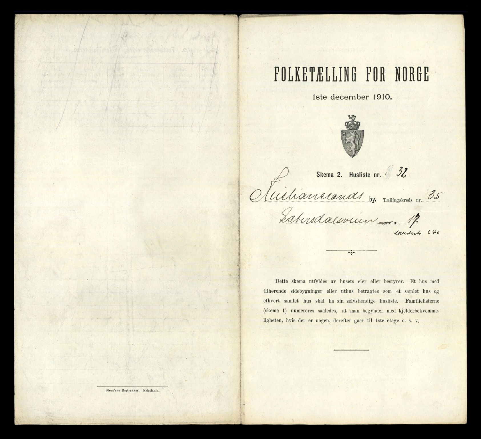 RA, Folketelling 1910 for 1001 Kristiansand kjøpstad, 1910, s. 9208