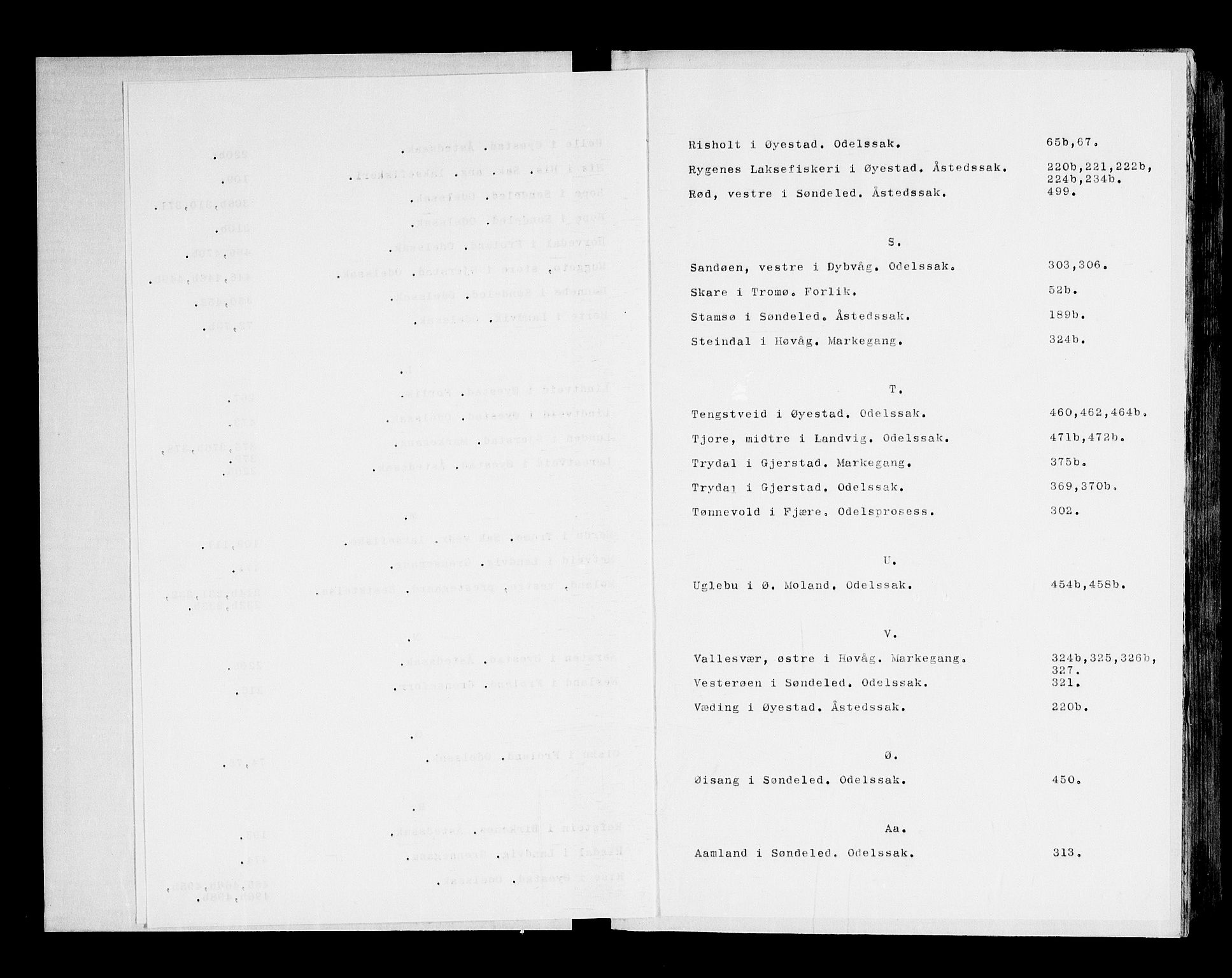 Nedenes sorenskriveri før 1824, AV/SAK-1221-0007/F/Fa/L0020: Tingbok med register nr 15, 1724-1728