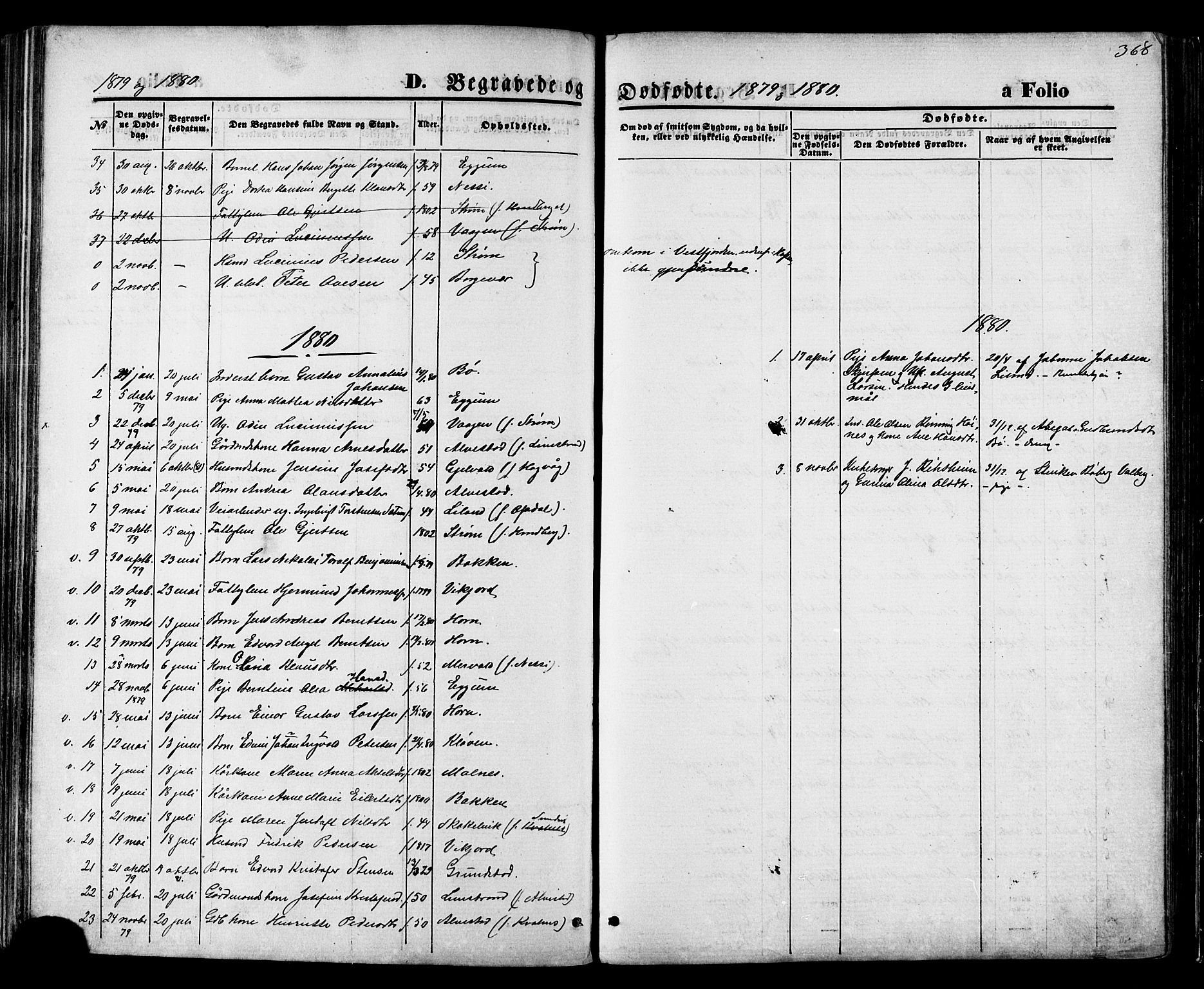 Ministerialprotokoller, klokkerbøker og fødselsregistre - Nordland, AV/SAT-A-1459/880/L1132: Ministerialbok nr. 880A06, 1869-1887, s. 368