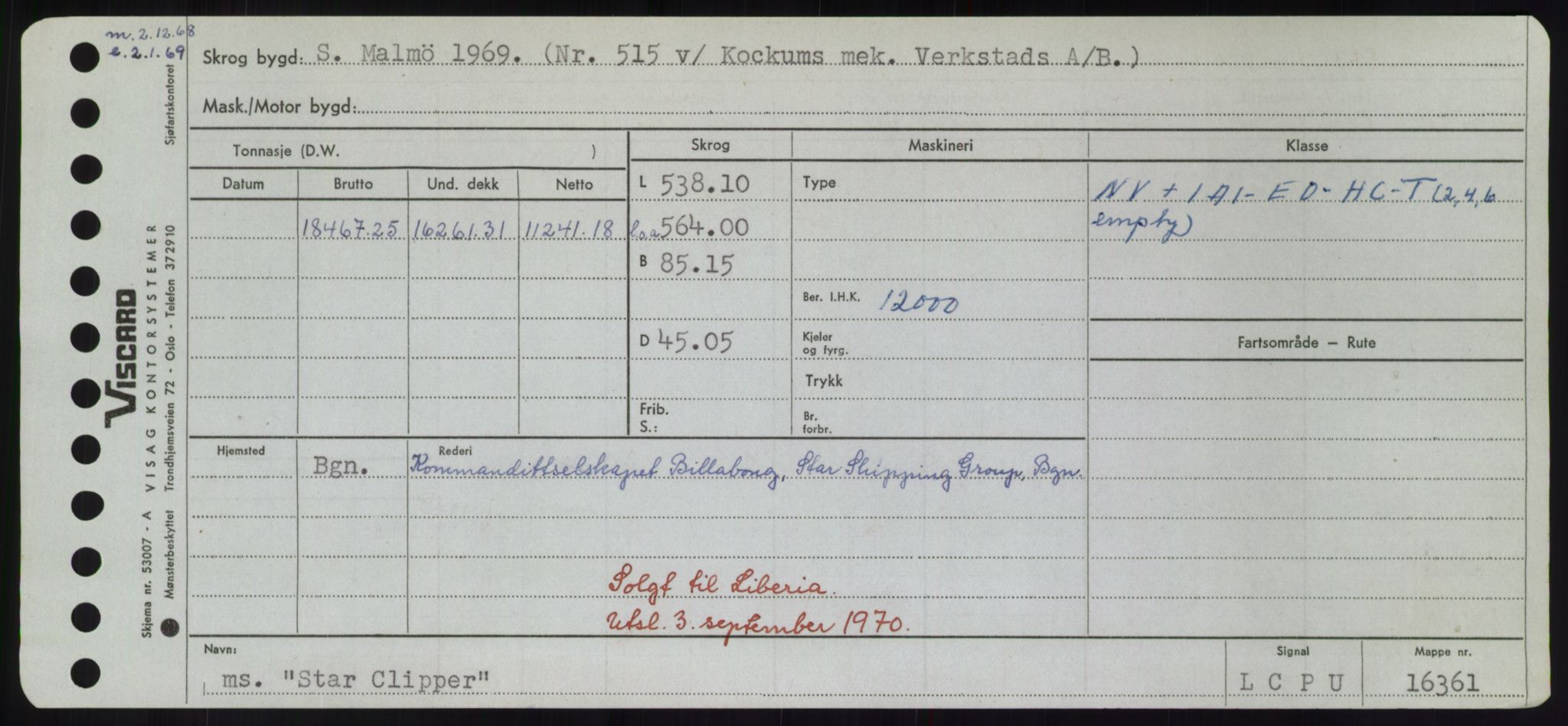 Sjøfartsdirektoratet med forløpere, Skipsmålingen, RA/S-1627/H/Hd/L0036: Fartøy, St, s. 127