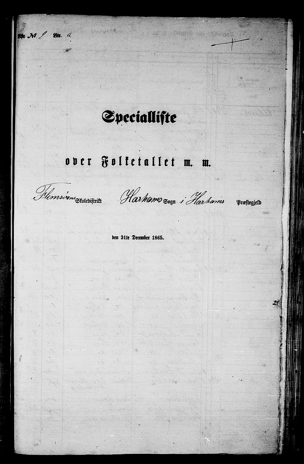 RA, Folketelling 1865 for 1534P Haram prestegjeld, 1865, s. 22