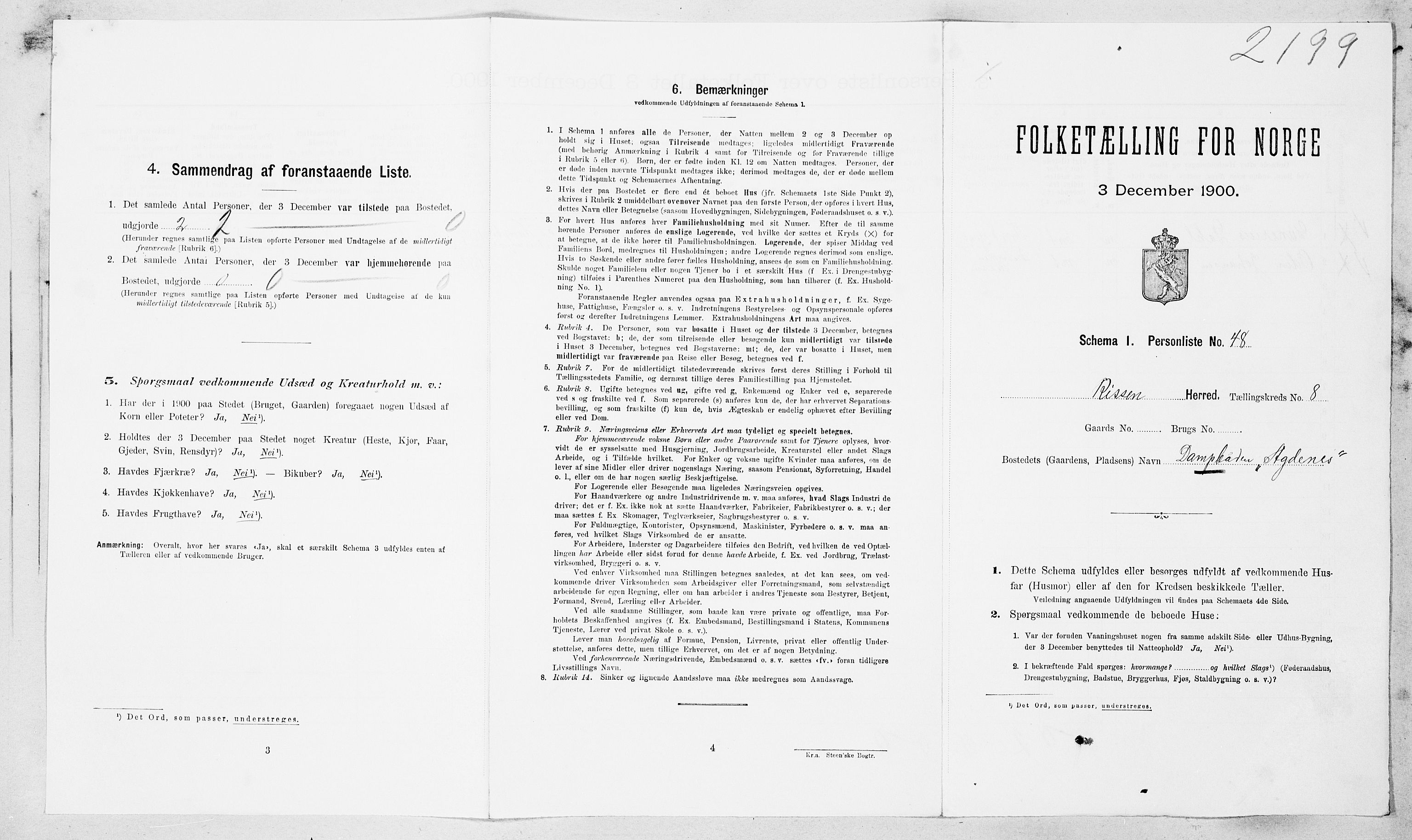 SAT, Folketelling 1900 for 1624 Rissa herred, 1900, s. 941