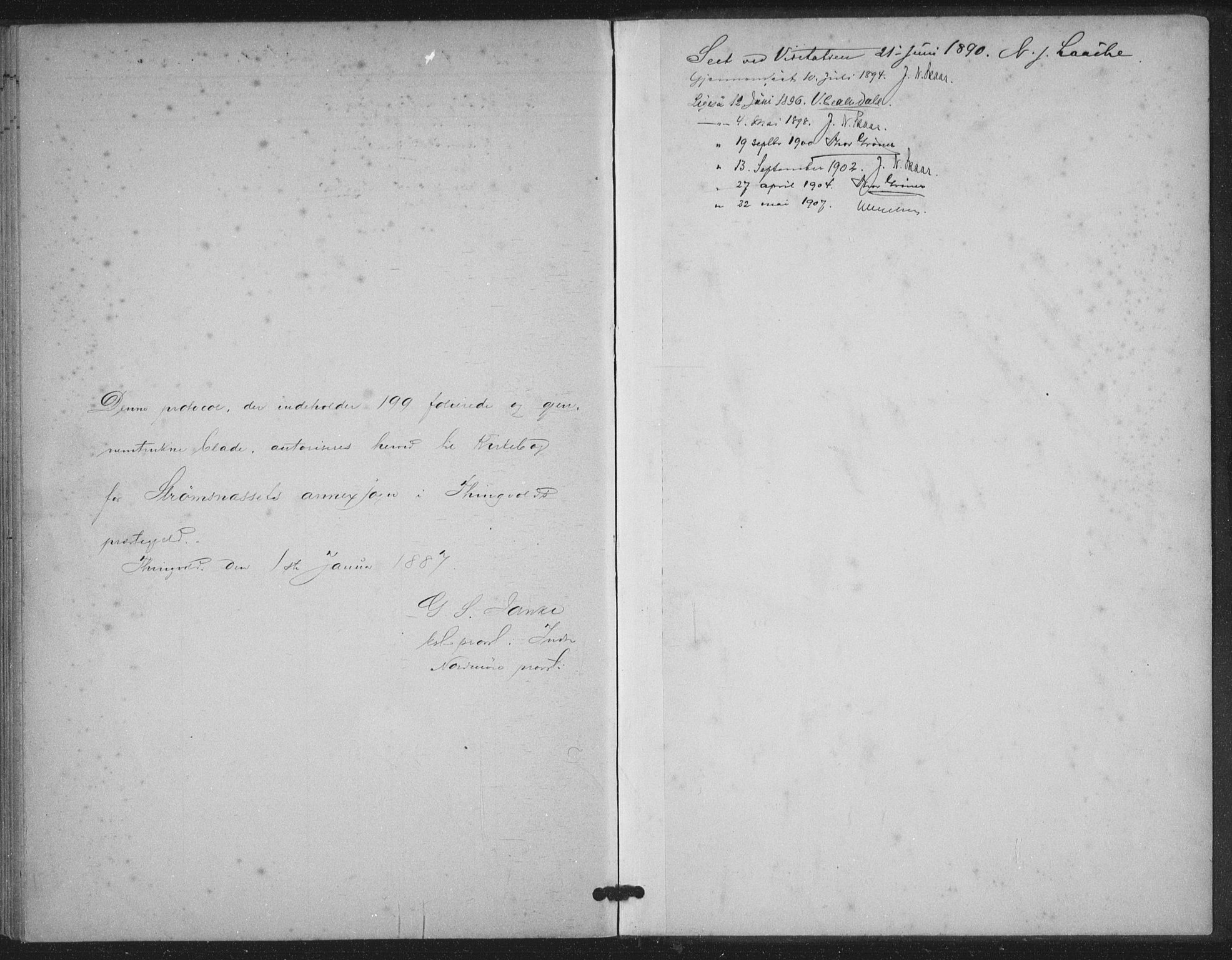 Ministerialprotokoller, klokkerbøker og fødselsregistre - Møre og Romsdal, AV/SAT-A-1454/587/L1000: Ministerialbok nr. 587A02, 1887-1910