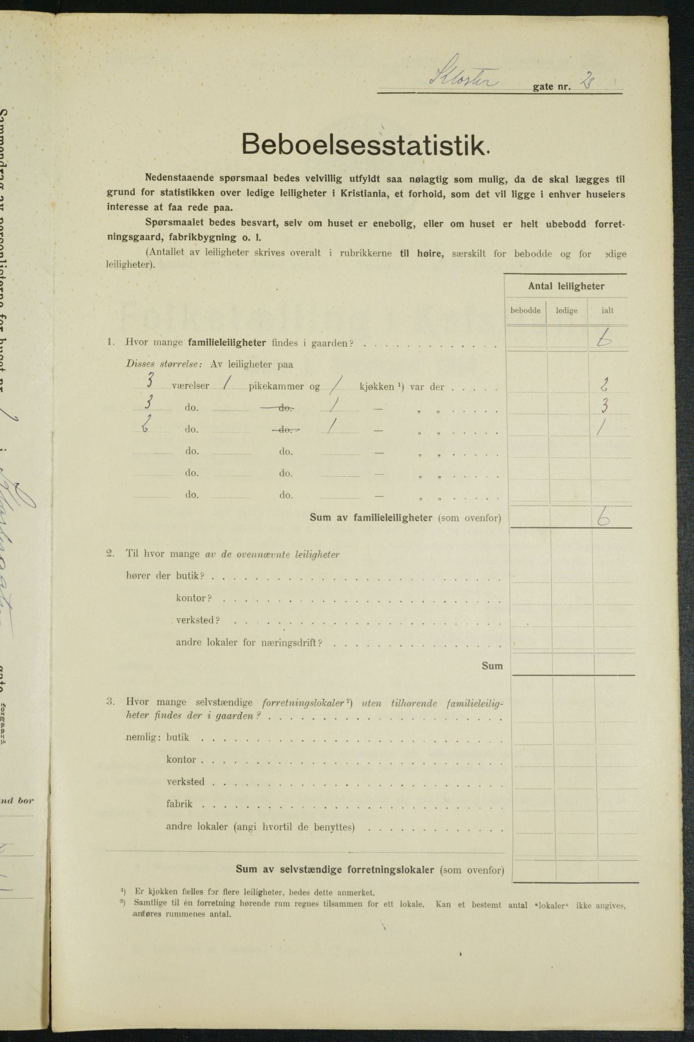 OBA, Kommunal folketelling 1.2.1914 for Kristiania, 1914, s. 52019