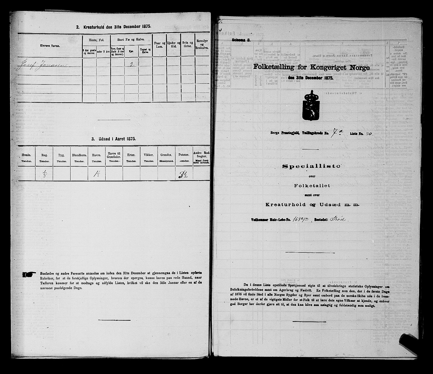 RA, Folketelling 1875 for 0116P Berg prestegjeld, 1875, s. 1127