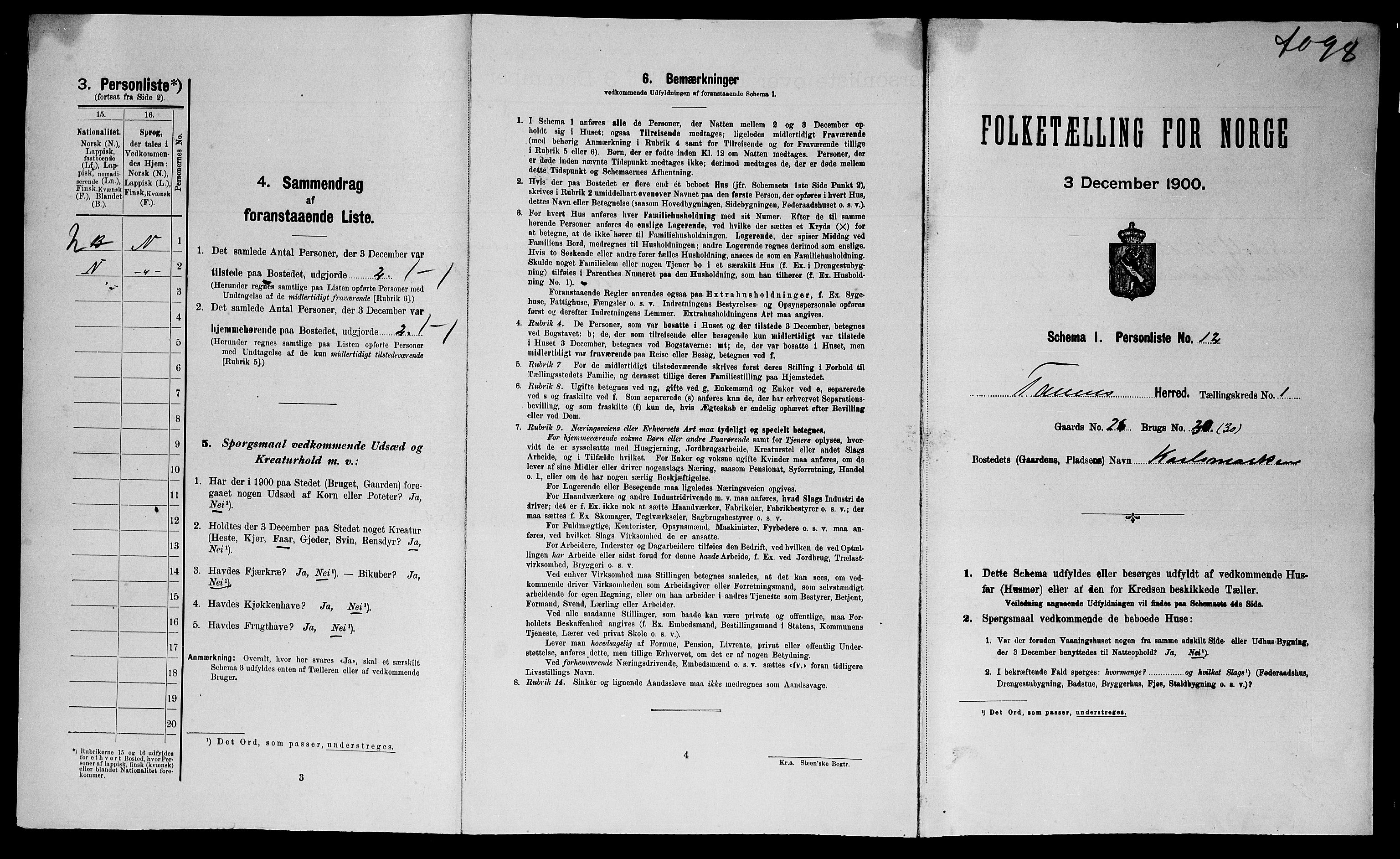 SATØ, Folketelling 1900 for 2025 Tana herred, 1900, s. 48