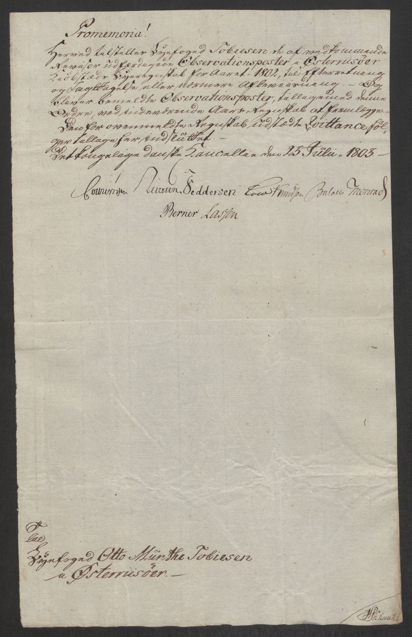 Danske Kanselli 1800-1814, AV/RA-EA-3024/K/Kk/Kka/Kkac/L0236: Kjøpstadregnskap Øster Risør, 1801-1804, s. 614