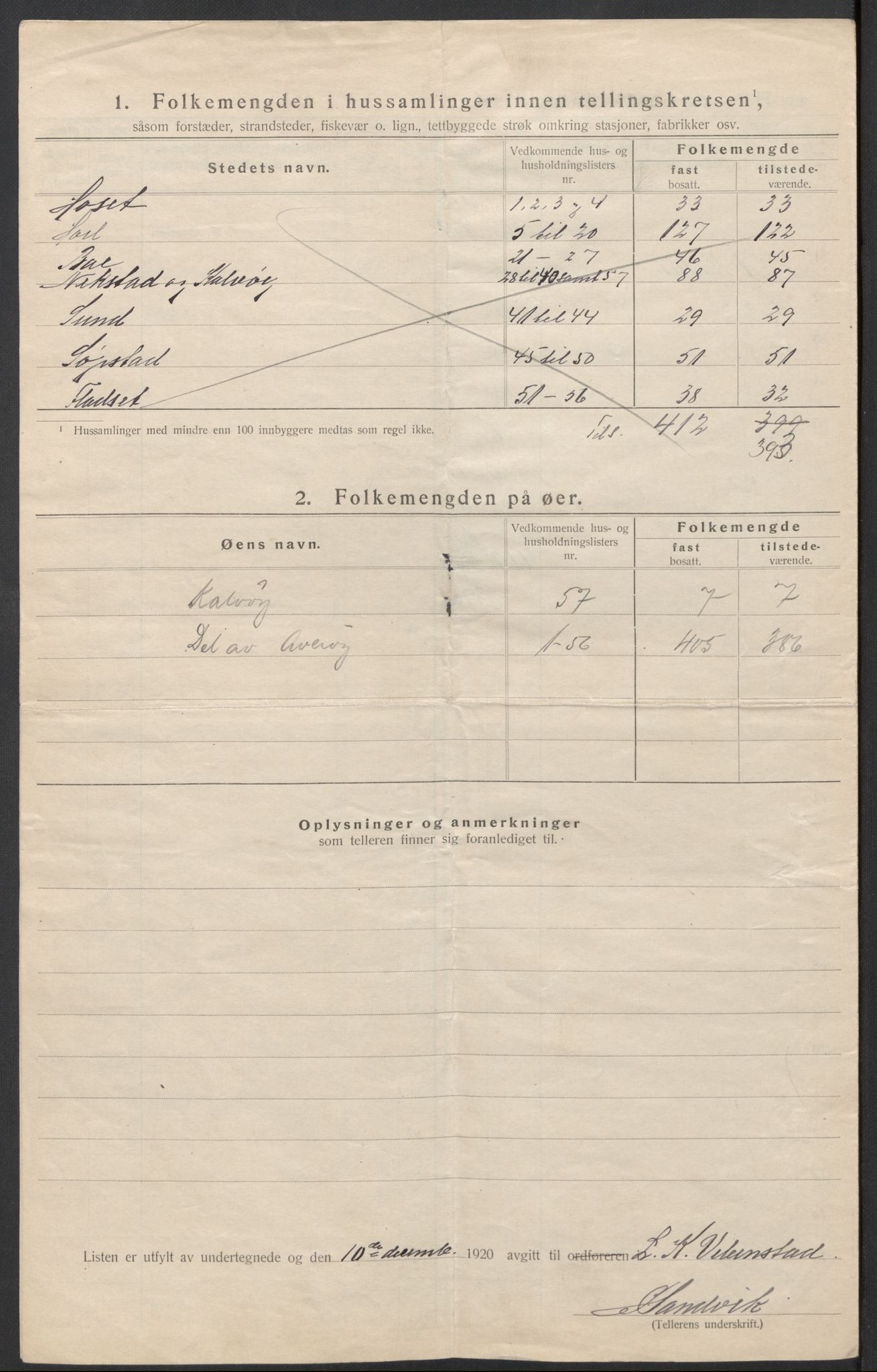 SAT, Folketelling 1920 for 1554 Bremsnes herred, 1920, s. 35