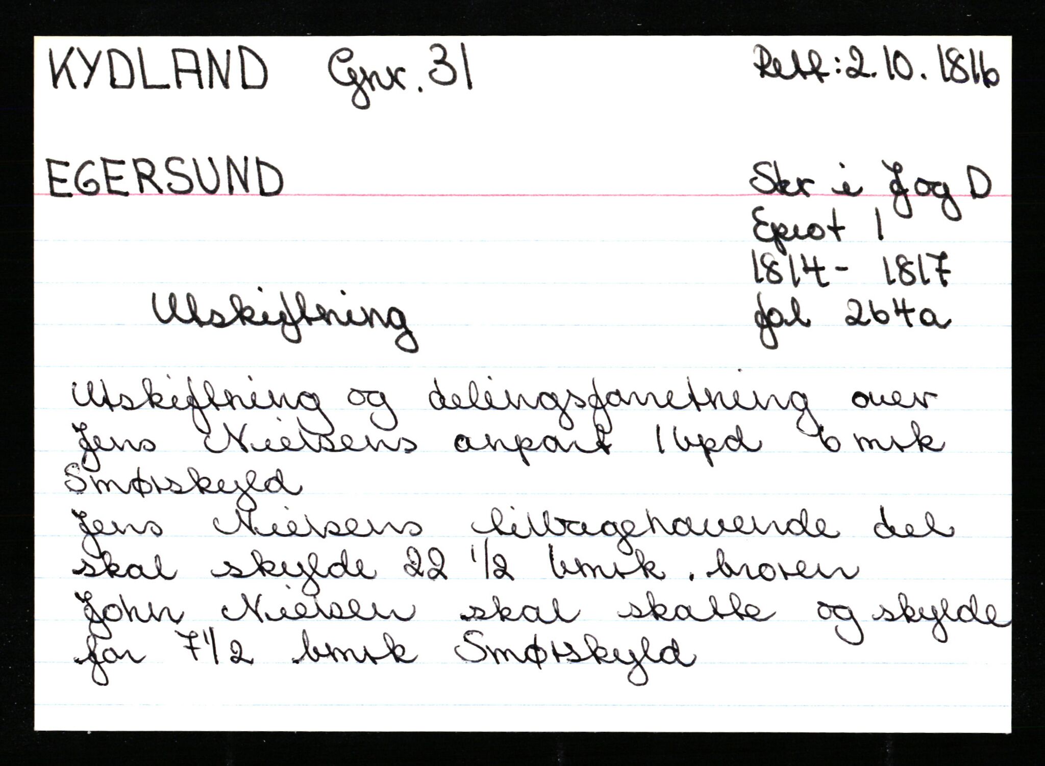 Statsarkivet i Stavanger, AV/SAST-A-101971/03/Y/Ym/L0033: Åstedskort sortert etter gårdsnavn: Kvelland - Lagestranden, 1600-1950, s. 329