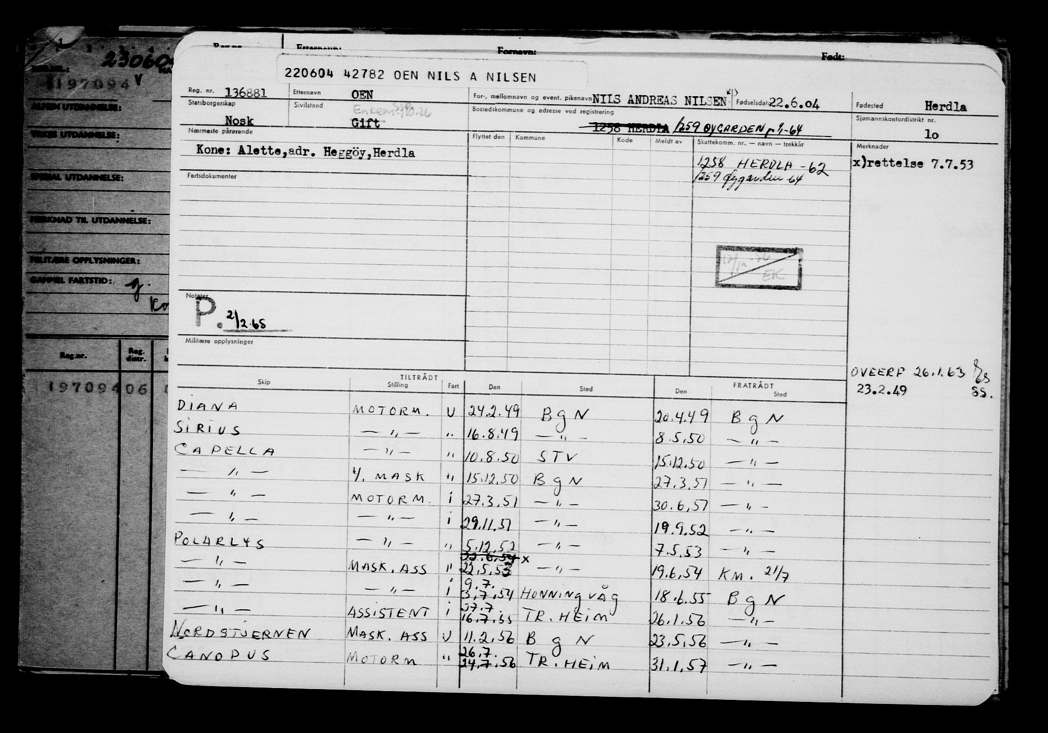 Direktoratet for sjømenn, AV/RA-S-3545/G/Gb/L0054: Hovedkort, 1904, s. 238