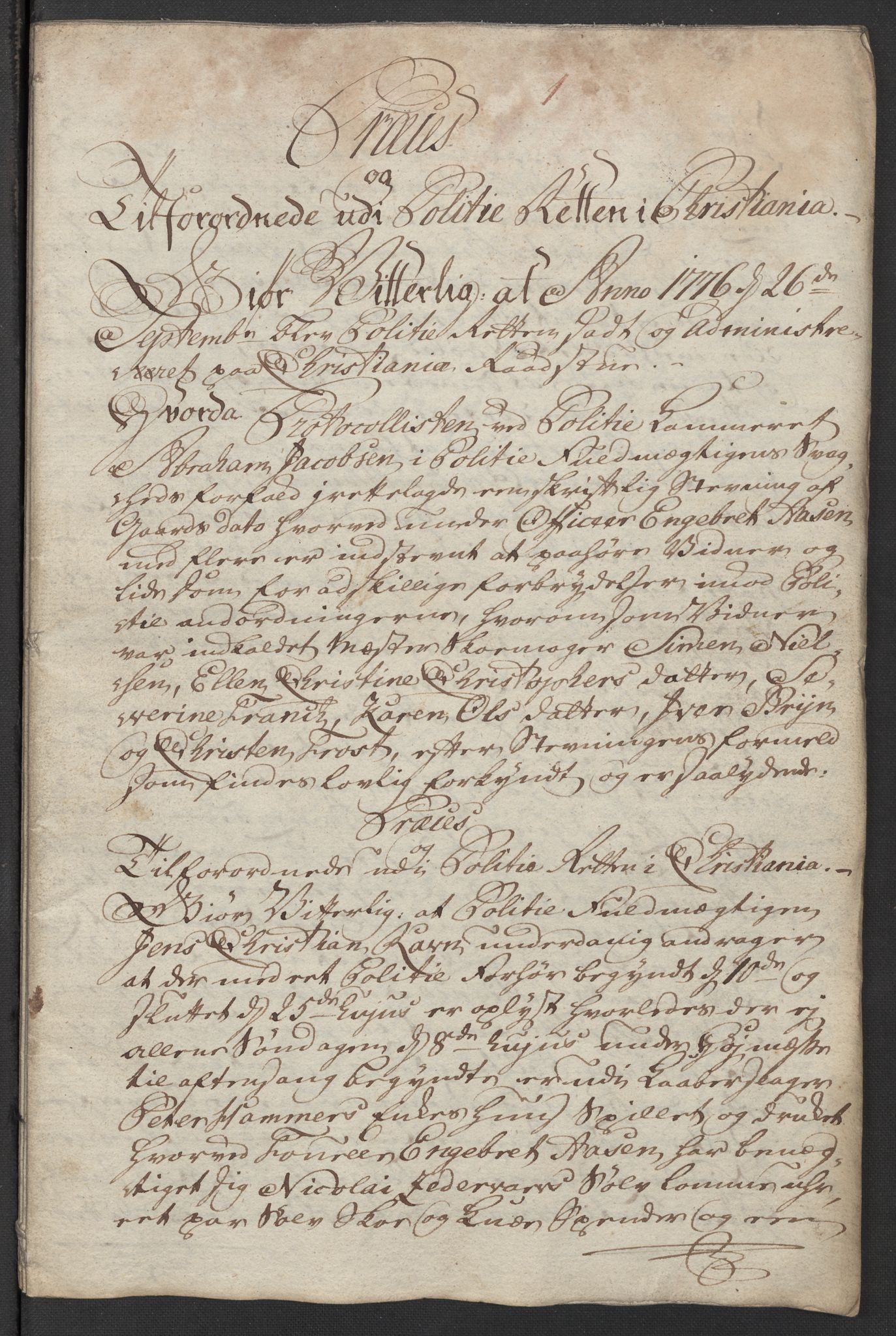 Kristiania stiftamt, SAO/A-10386/G/Gm/L0011: Domsakter og forhør, 1776, s. 308