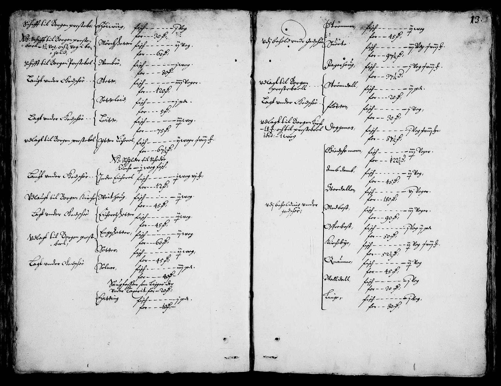 Rentekammeret inntil 1814, Realistisk ordnet avdeling, RA/EA-4070/On/L0001/0002: Statens gods / [Jj 2]: Jordebok og forklaring over atkomstene til Hannibal Sehesteds gods, 1651, s. 1012b-1013a