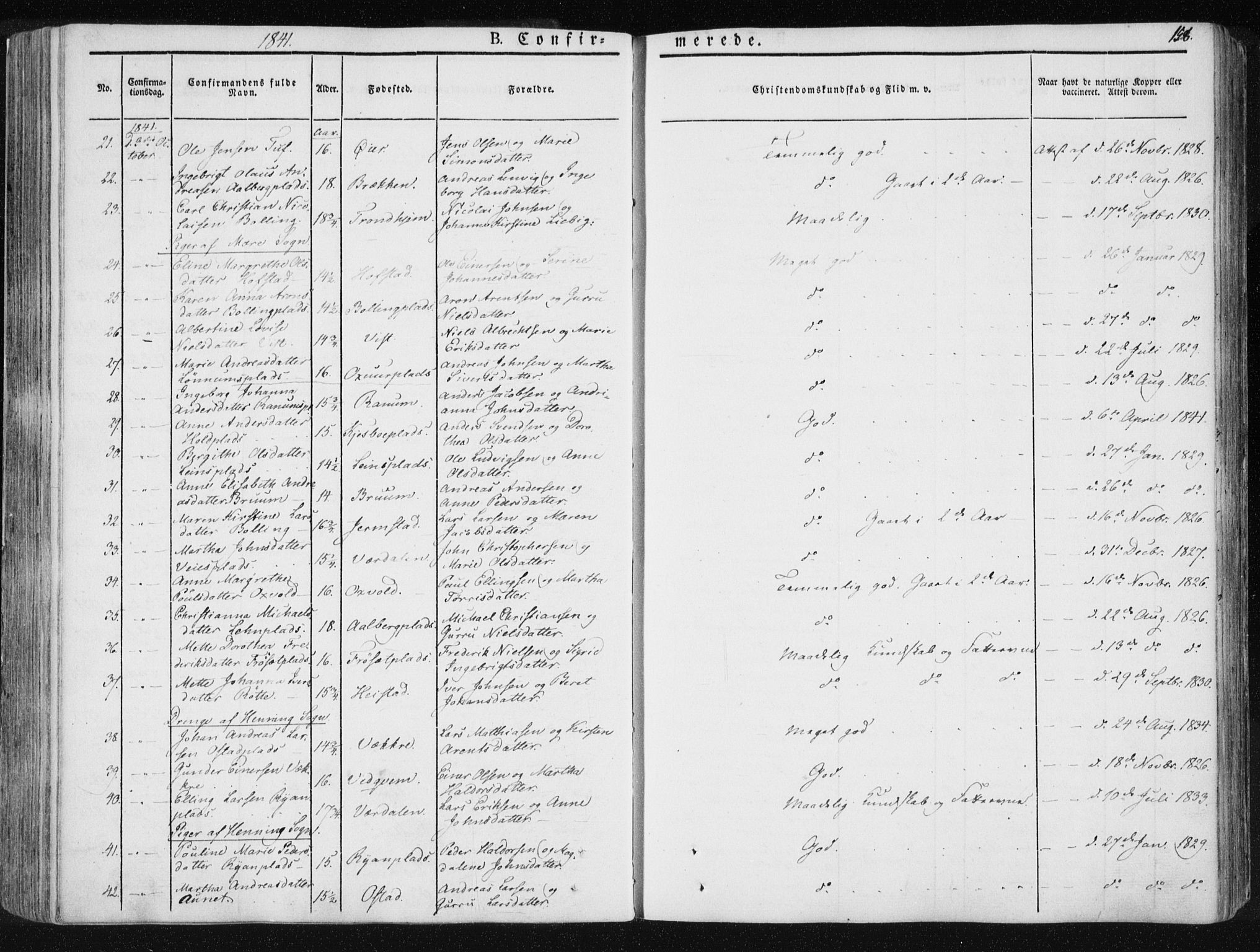 Ministerialprotokoller, klokkerbøker og fødselsregistre - Nord-Trøndelag, SAT/A-1458/735/L0339: Ministerialbok nr. 735A06 /1, 1836-1848, s. 158