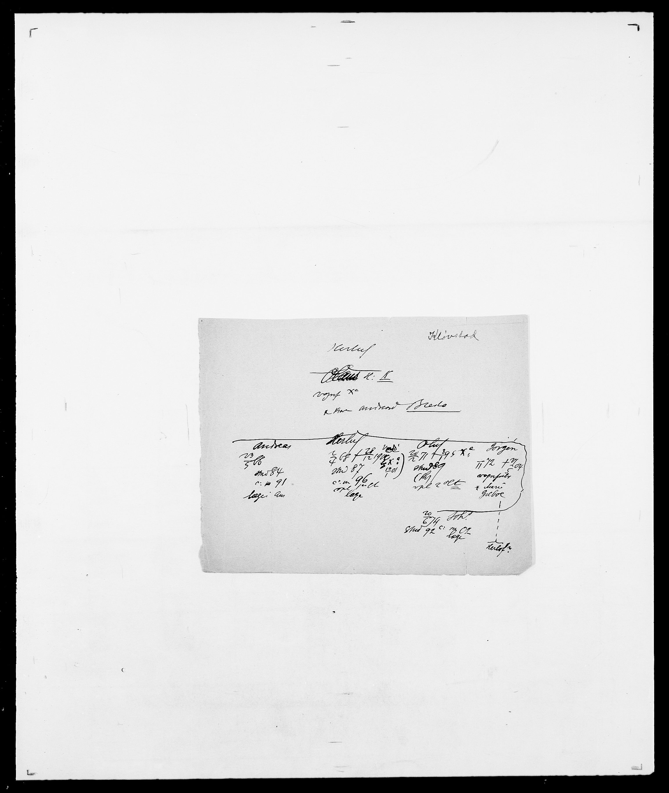 Delgobe, Charles Antoine - samling, SAO/PAO-0038/D/Da/L0021: Klagenberg - Kristoft, s. 237
