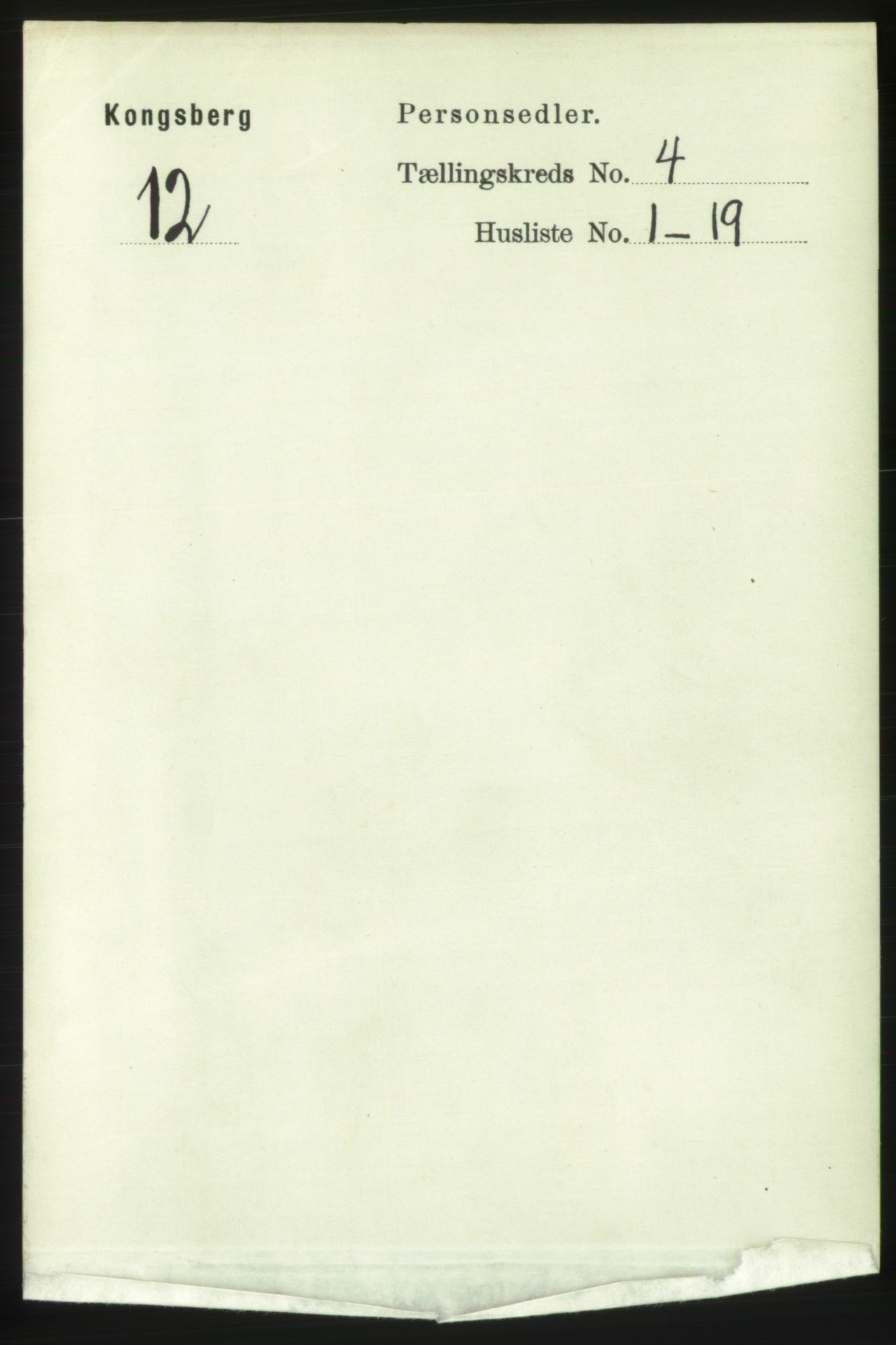 RA, Folketelling 1891 for 0604 Kongsberg kjøpstad, 1891, s. 3502