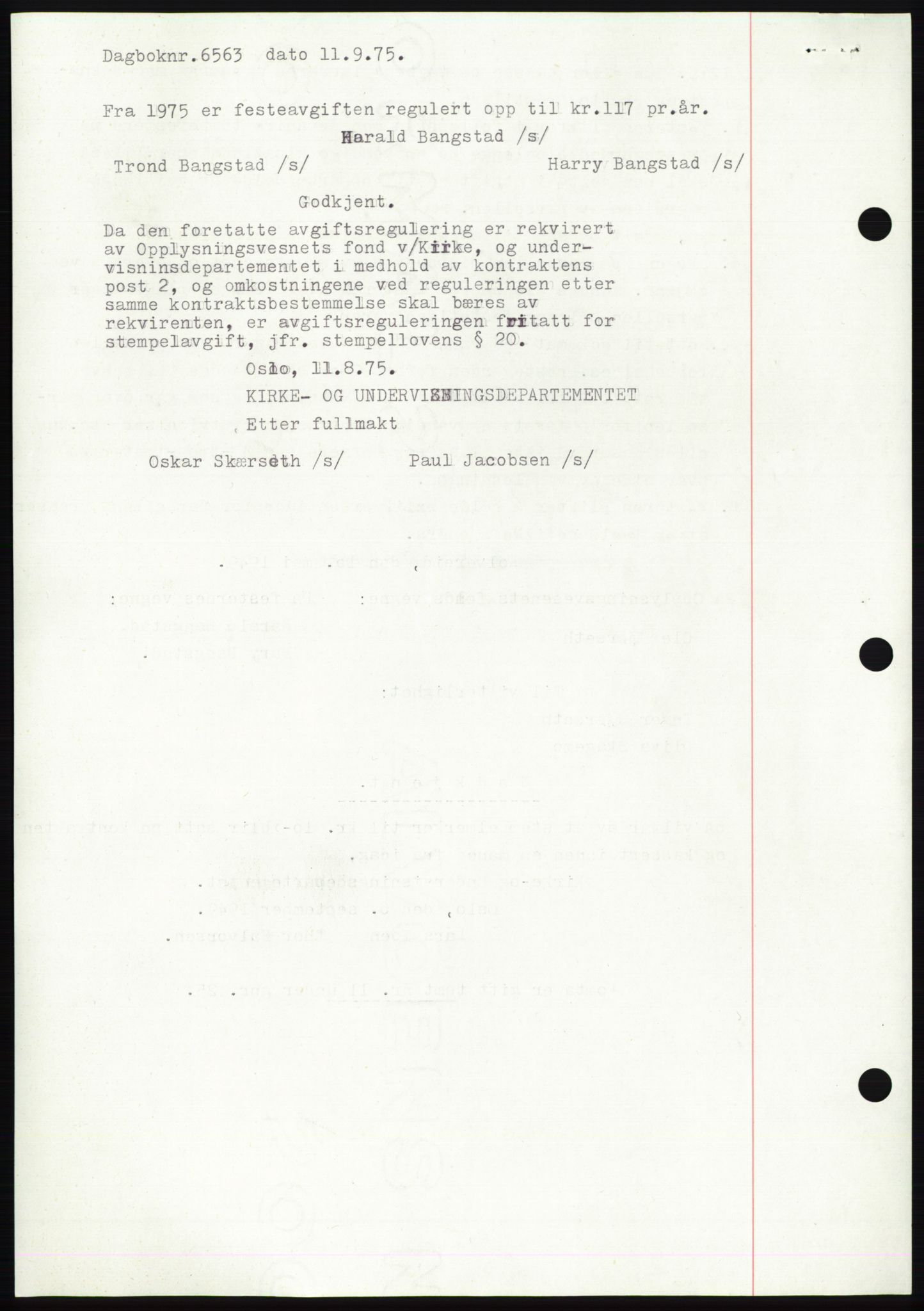 Namdal sorenskriveri, SAT/A-4133/1/2/2C: Pantebok nr. -, 1949-1949, Dagboknr: 6563/1949
