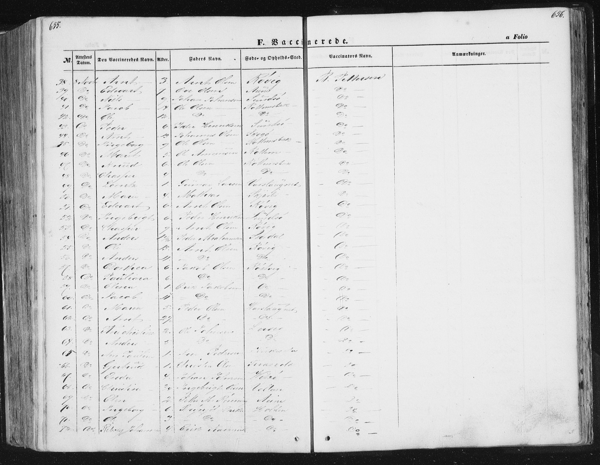 Ministerialprotokoller, klokkerbøker og fødselsregistre - Sør-Trøndelag, AV/SAT-A-1456/630/L0494: Ministerialbok nr. 630A07, 1852-1868, s. 655-656