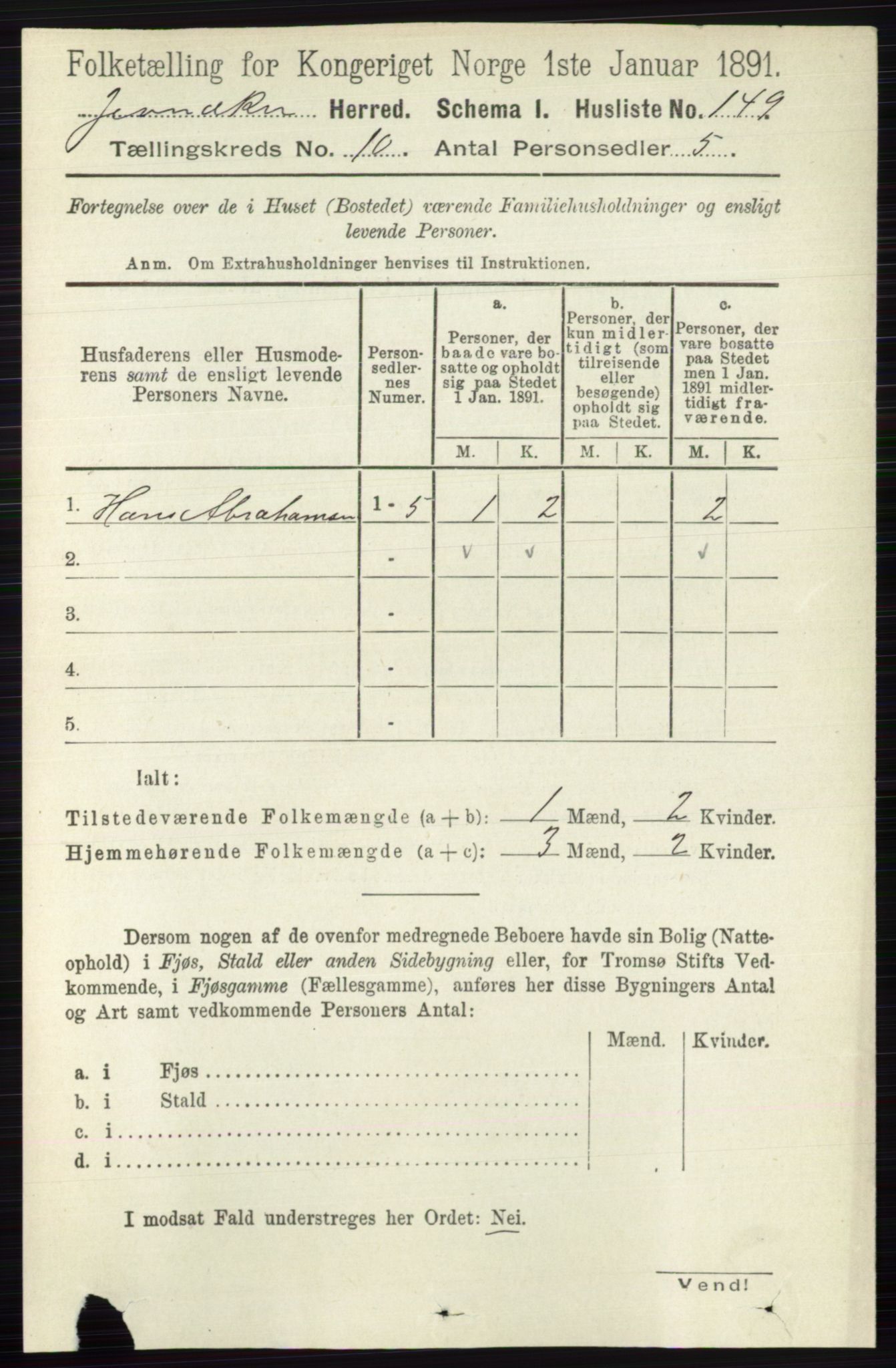 RA, Folketelling 1891 for 0532 Jevnaker herred, 1891, s. 5512