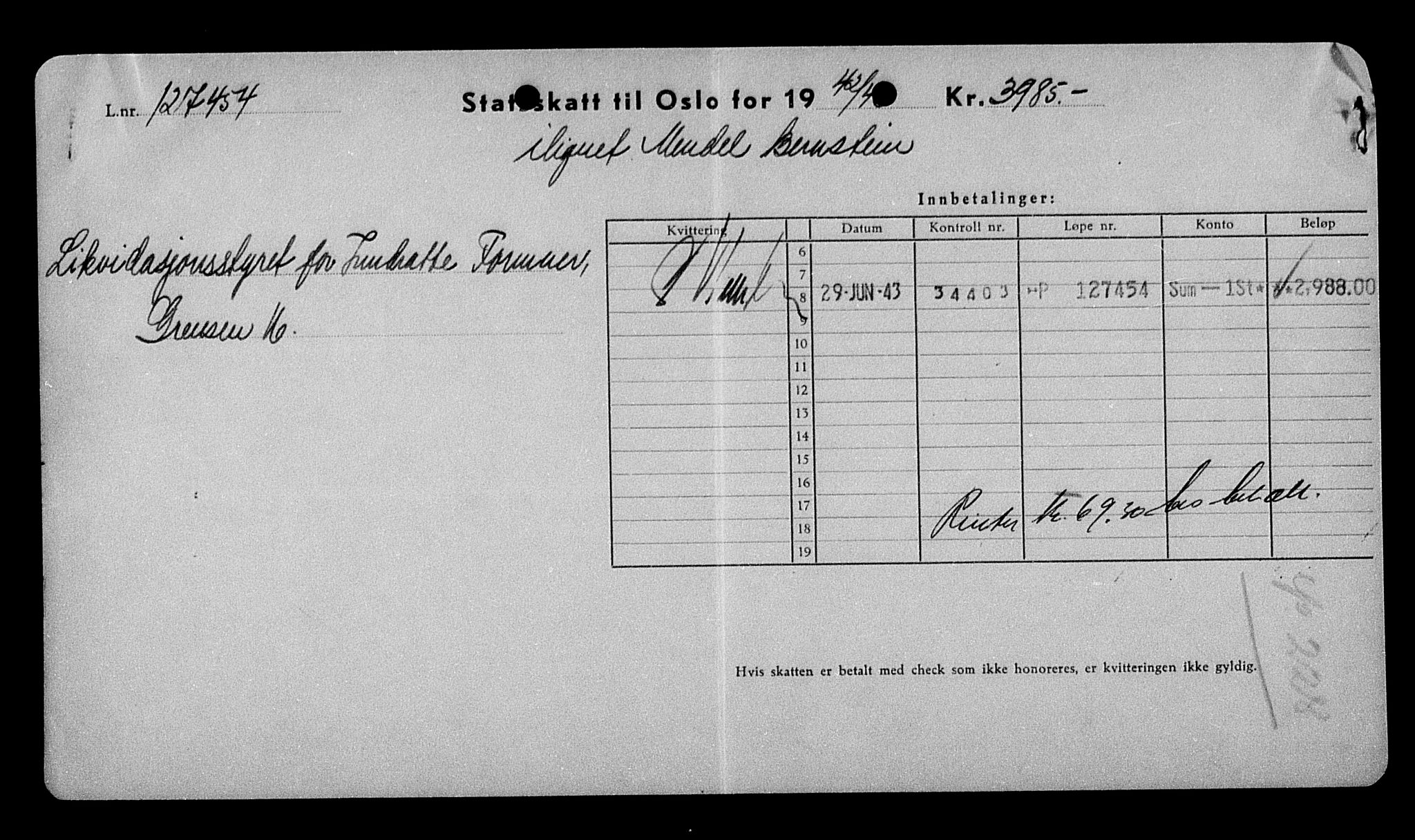 Justisdepartementet, Tilbakeføringskontoret for inndratte formuer, AV/RA-S-1564/H/Hc/Hcc/L0923: --, 1945-1947, s. 16