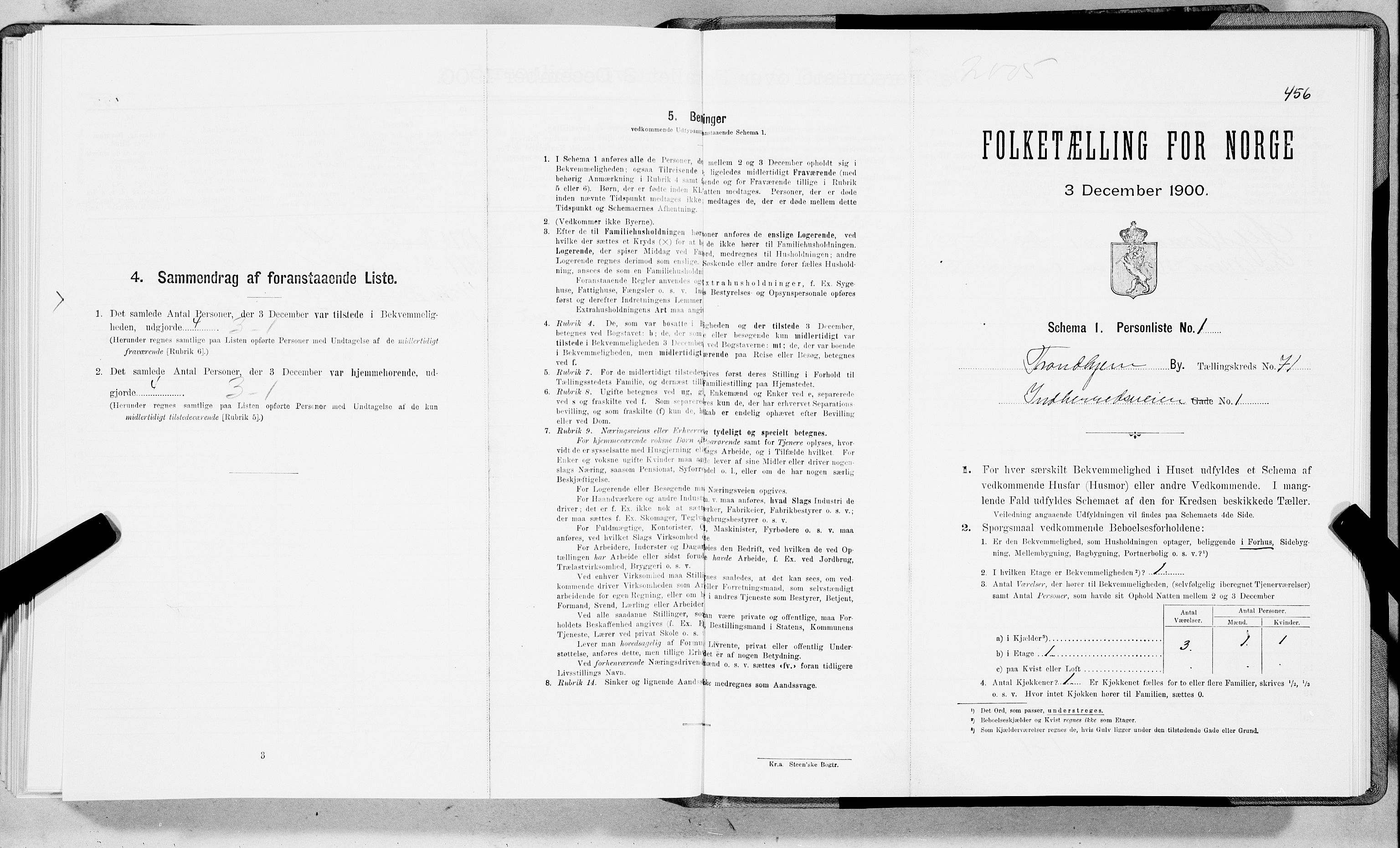 SAT, Folketelling 1900 for 1601 Trondheim kjøpstad, 1900, s. 13670