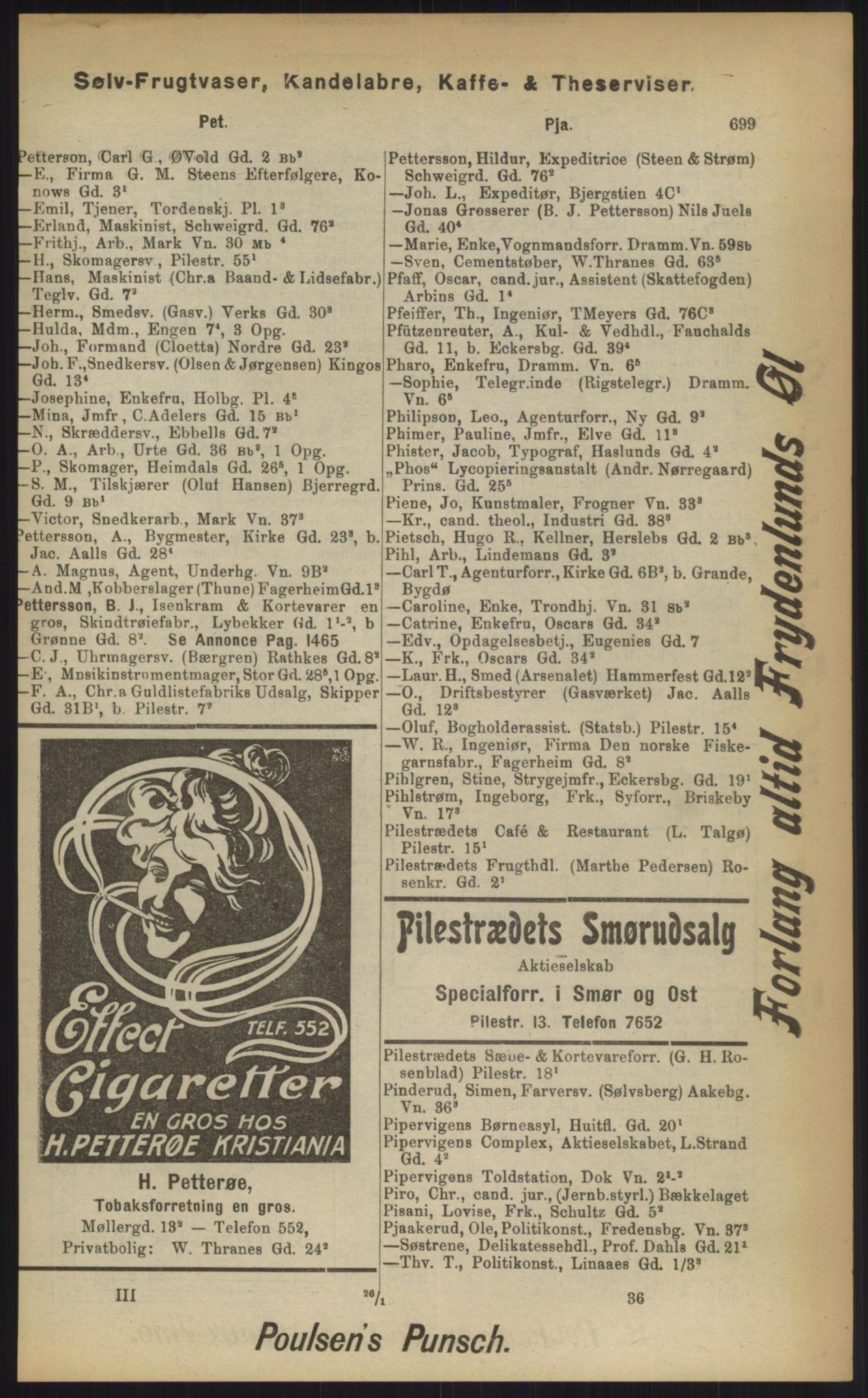 Kristiania/Oslo adressebok, PUBL/-, 1903, s. 699