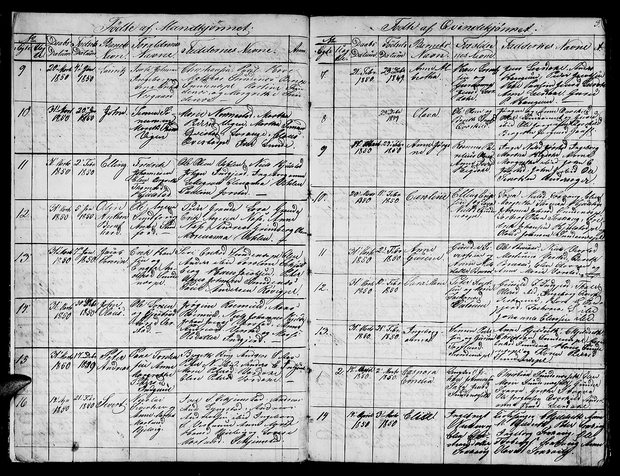Ministerialprotokoller, klokkerbøker og fødselsregistre - Nord-Trøndelag, AV/SAT-A-1458/730/L0299: Klokkerbok nr. 730C02, 1849-1871, s. 3