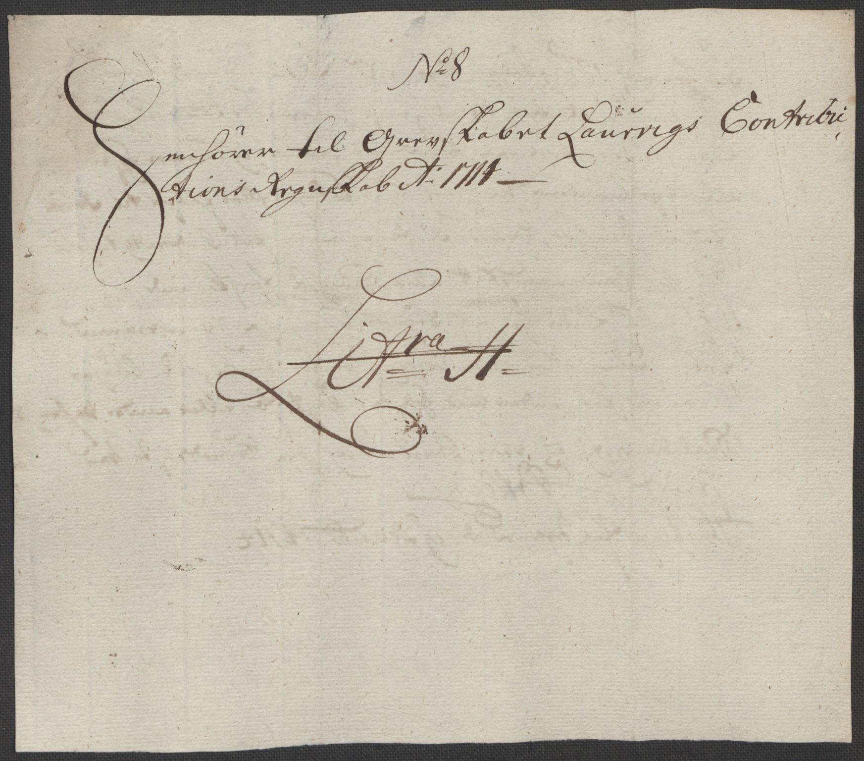 Rentekammeret inntil 1814, Reviderte regnskaper, Fogderegnskap, AV/RA-EA-4092/R33/L1986: Fogderegnskap Larvik grevskap, 1714-1715, s. 166