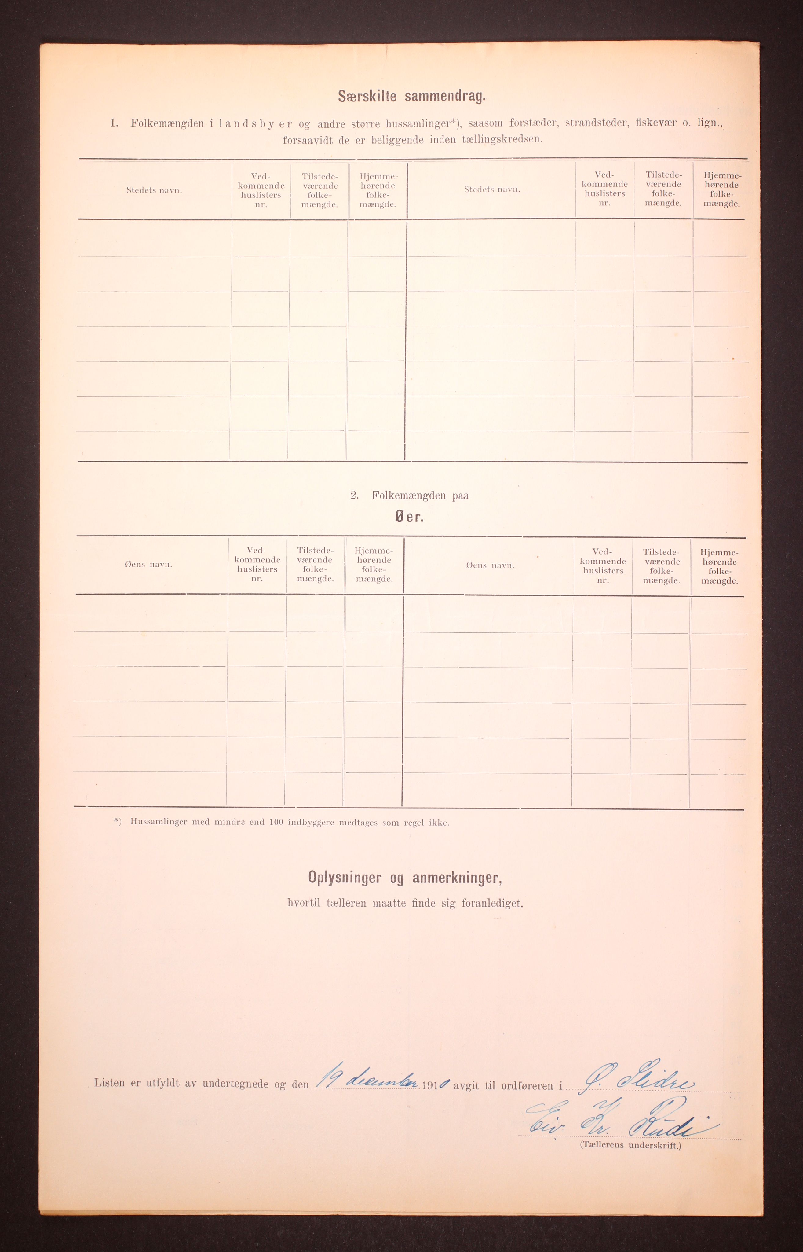 RA, Folketelling 1910 for 0544 Øystre Slidre herred, 1910, s. 12