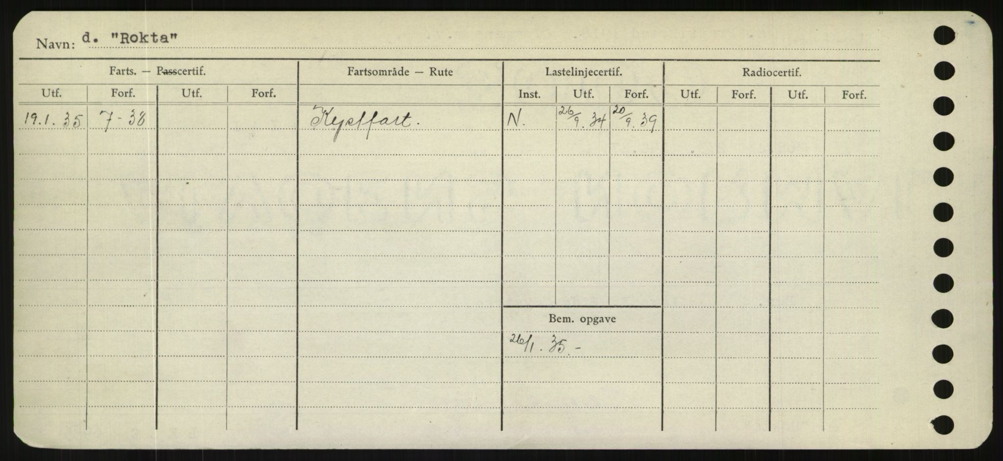 Sjøfartsdirektoratet med forløpere, Skipsmålingen, RA/S-1627/H/Hd/L0031: Fartøy, Rju-Sam, s. 64