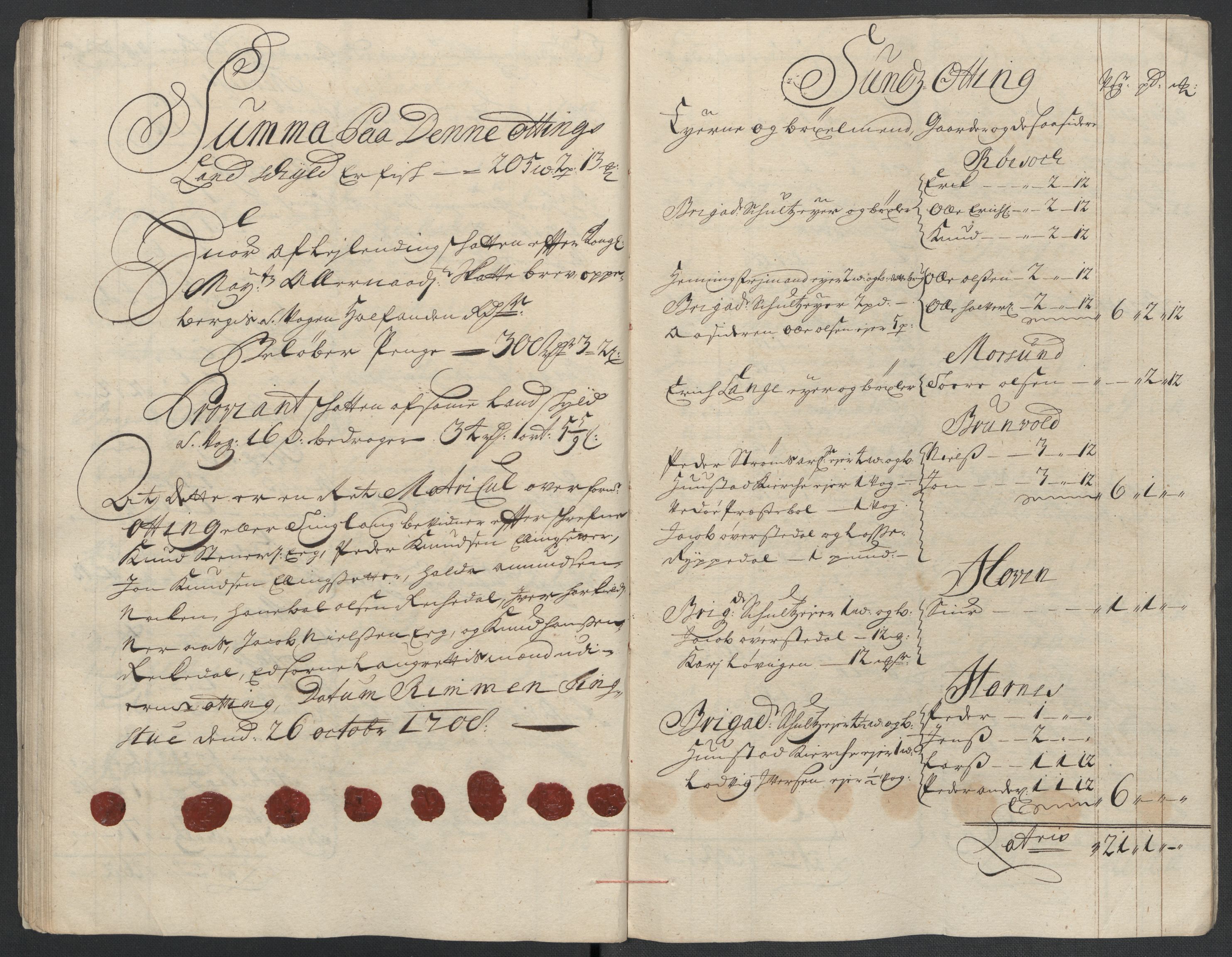 Rentekammeret inntil 1814, Reviderte regnskaper, Fogderegnskap, RA/EA-4092/R55/L3658: Fogderegnskap Romsdal, 1707-1708, s. 229