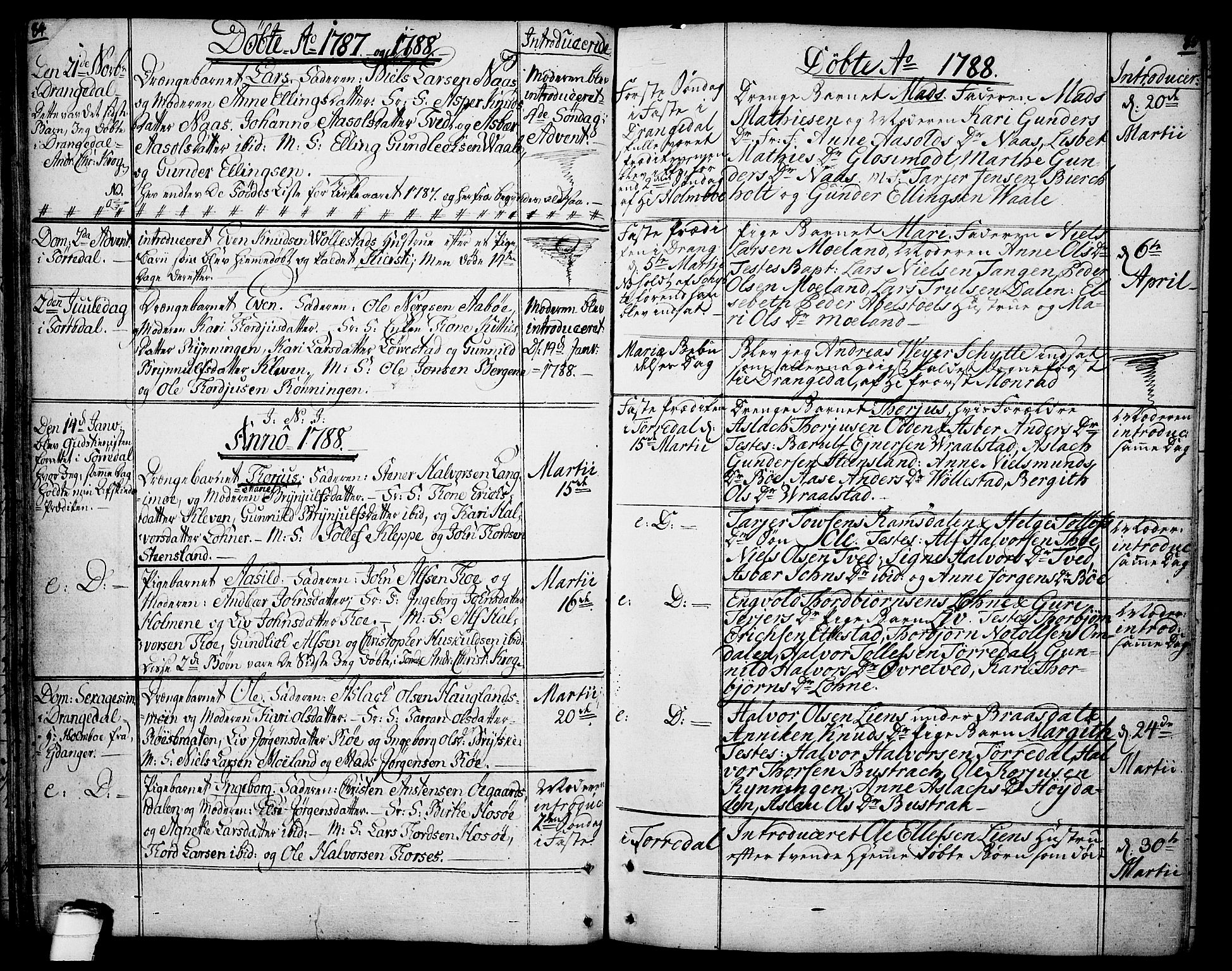 Drangedal kirkebøker, AV/SAKO-A-258/F/Fa/L0003: Ministerialbok nr. 3, 1768-1814, s. 84-85