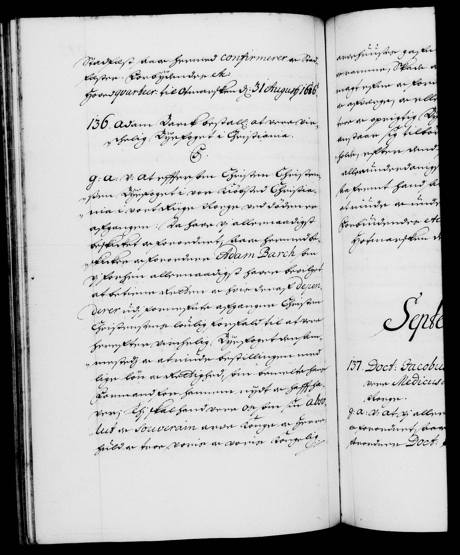 Danske Kanselli 1572-1799, RA/EA-3023/F/Fc/Fca/Fcaa/L0014: Norske registre (mikrofilm), 1685-1687, s. 343b