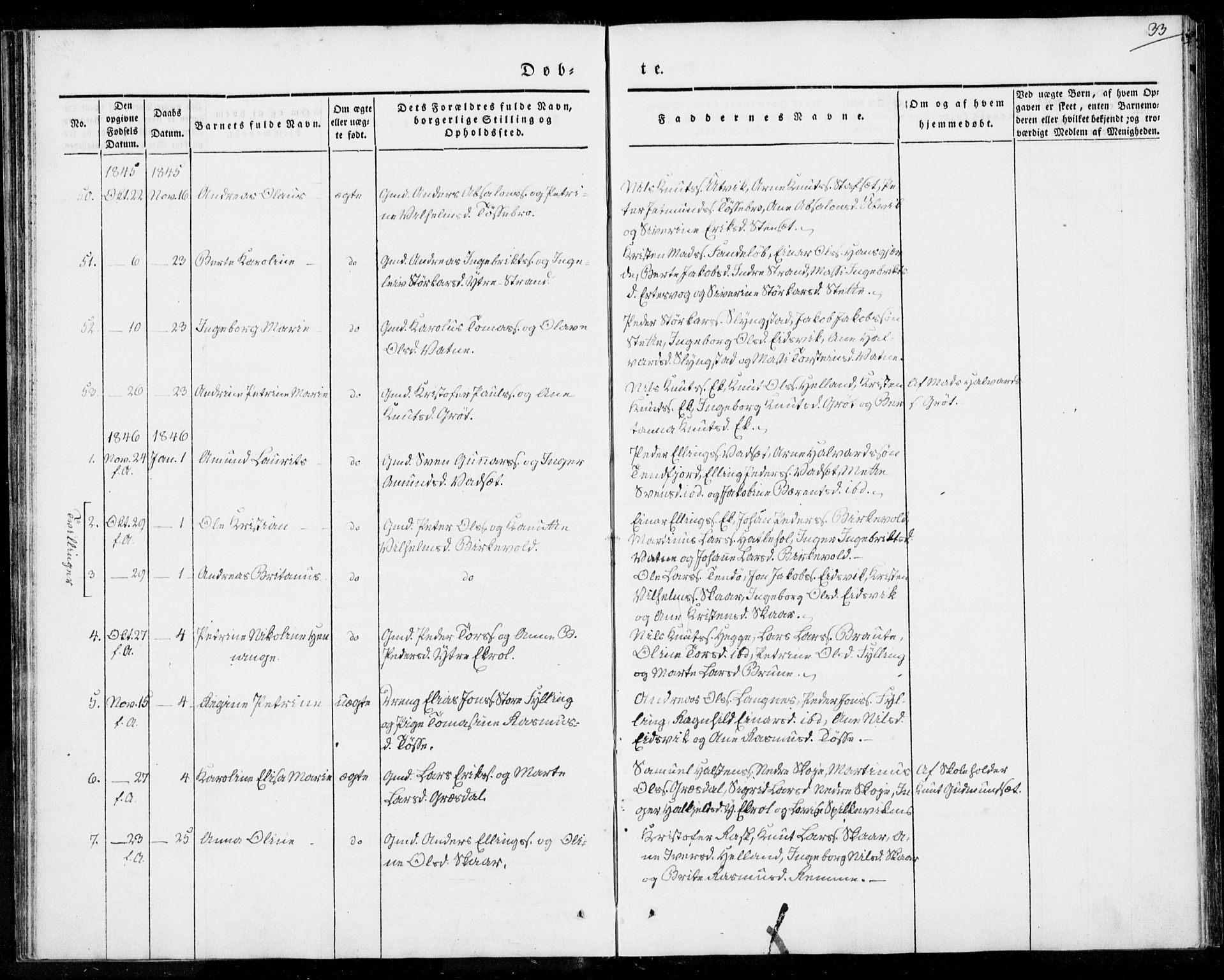 Ministerialprotokoller, klokkerbøker og fødselsregistre - Møre og Romsdal, SAT/A-1454/524/L0352: Ministerialbok nr. 524A04, 1838-1847, s. 33