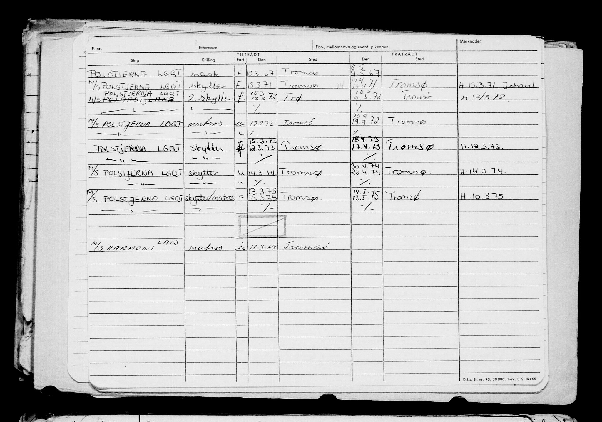 Direktoratet for sjømenn, AV/RA-S-3545/G/Gb/L0204: Hovedkort, 1922, s. 564