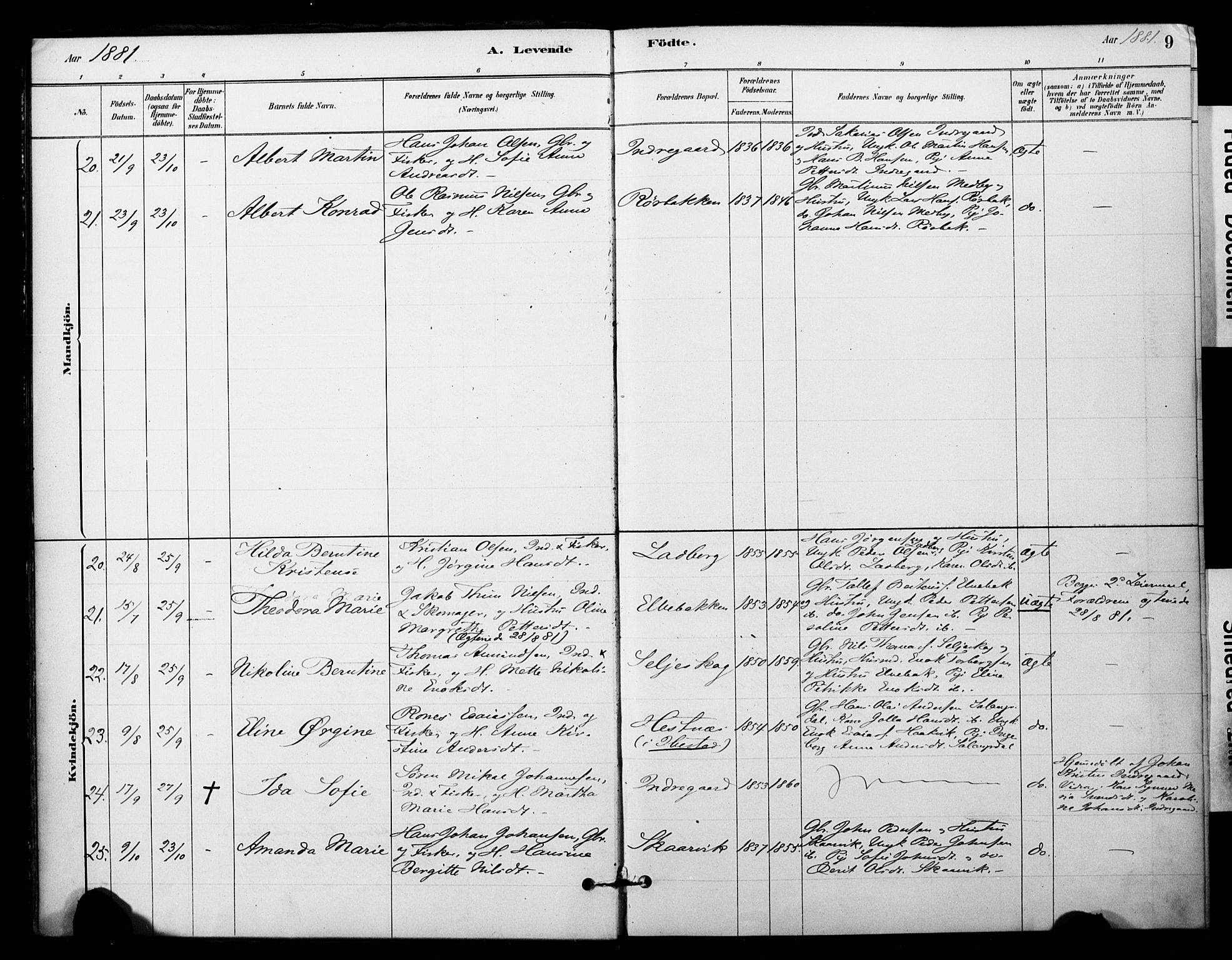 Ibestad sokneprestembete, AV/SATØ-S-0077/H/Ha/Haa/L0014kirke: Ministerialbok nr. 14, 1880-1887, s. 9
