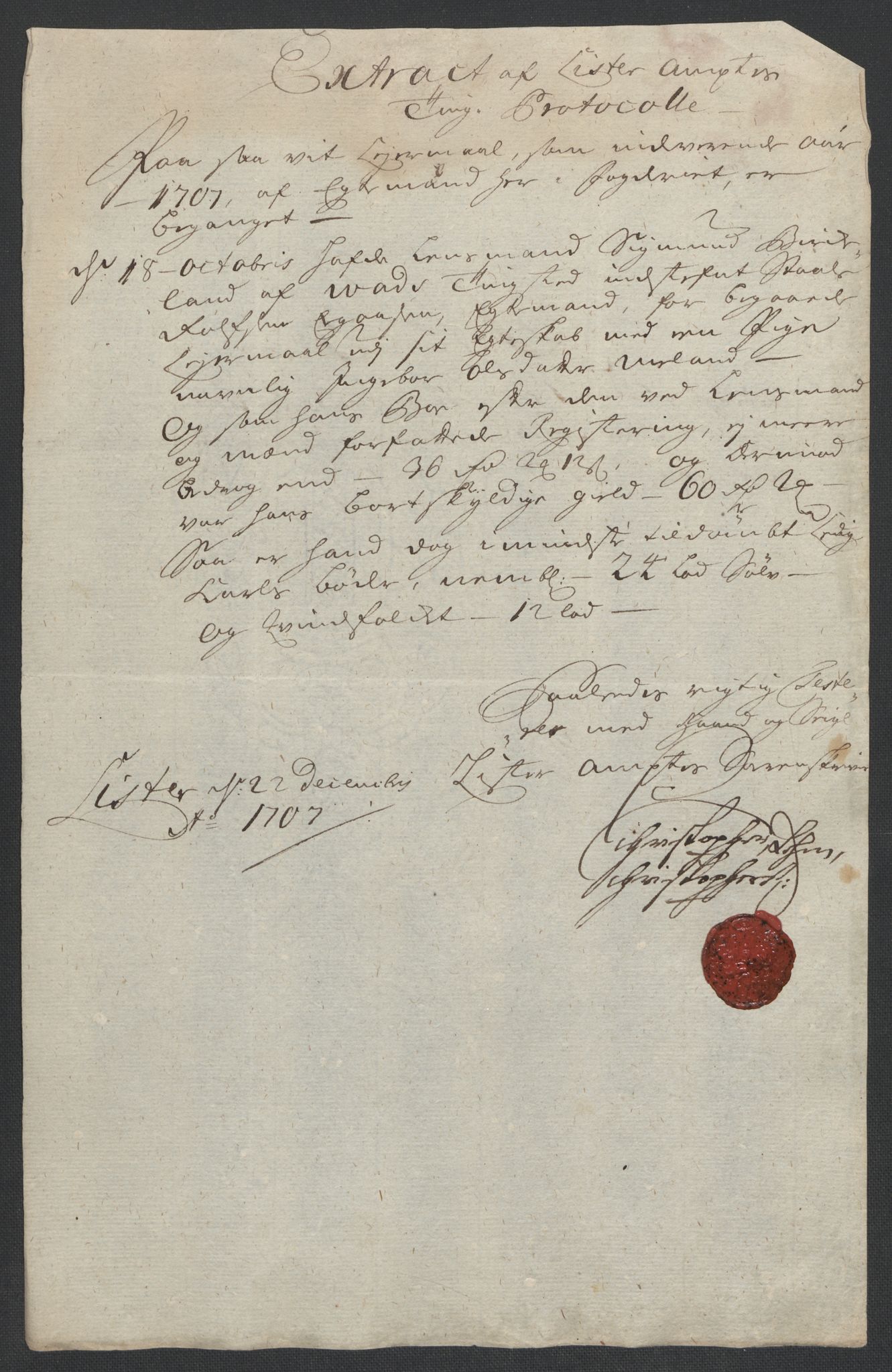 Rentekammeret inntil 1814, Reviderte regnskaper, Fogderegnskap, AV/RA-EA-4092/R43/L2551: Fogderegnskap Lista og Mandal, 1705-1709, s. 432
