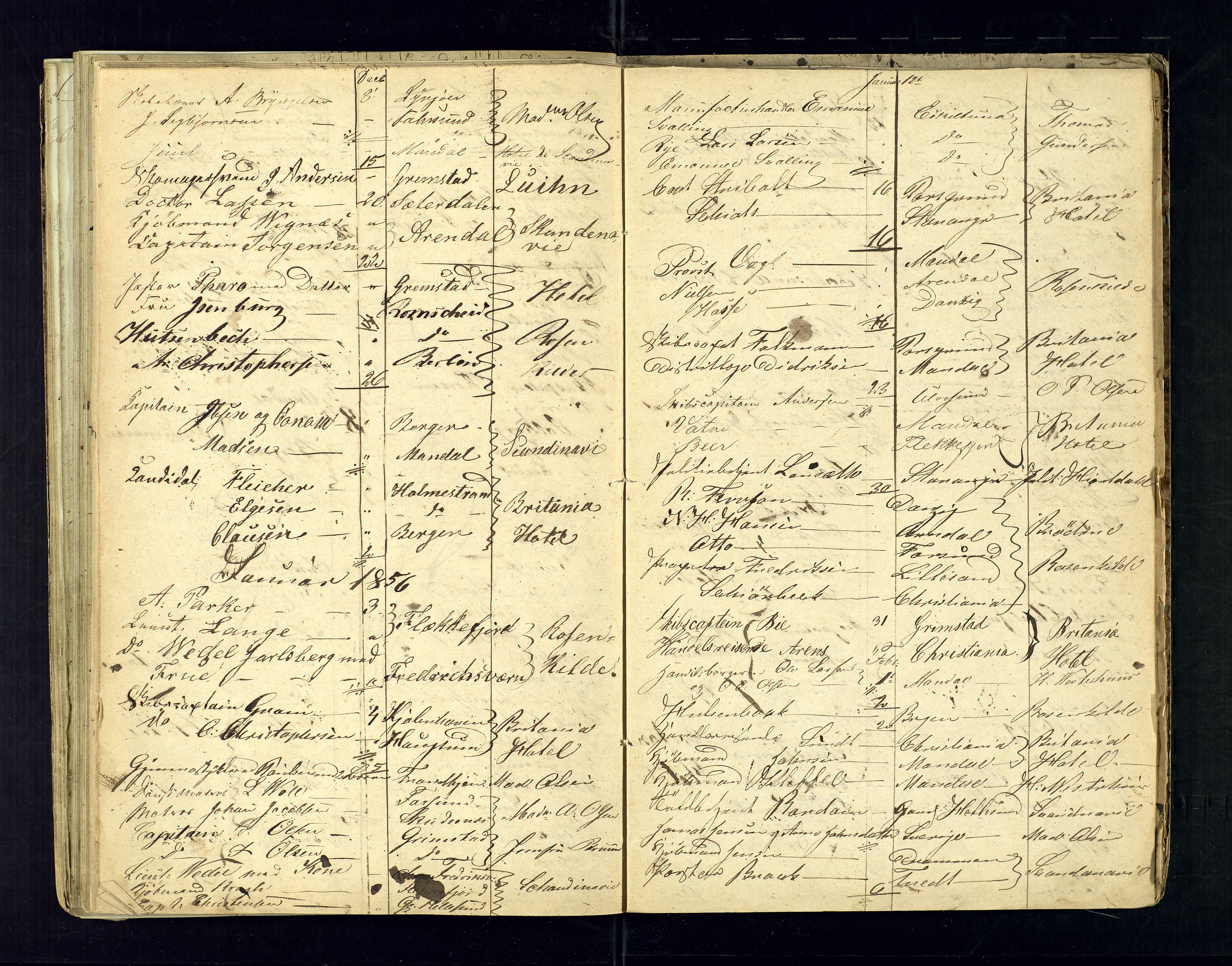 Kristiansand politikammer, AV/SAK-1243-0004/K/Ka/L0224D: Reisepassprotokoll anviste reisepass, 1853-1857, s. 48