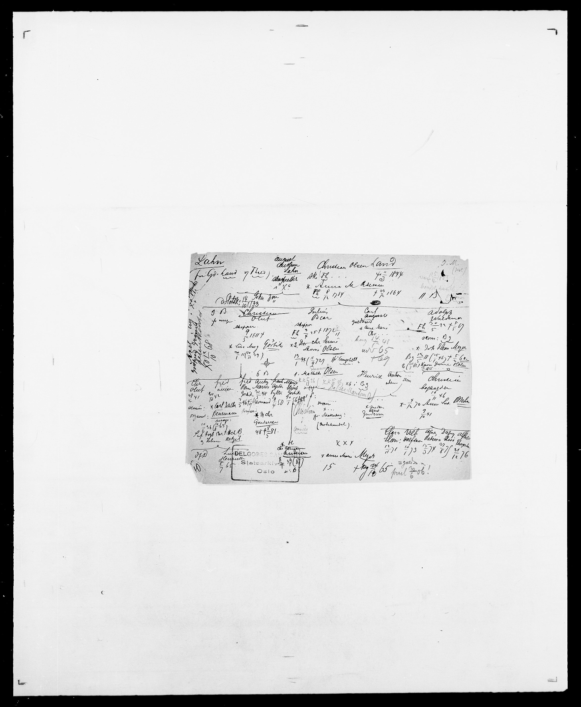 Delgobe, Charles Antoine - samling, SAO/PAO-0038/D/Da/L0022: Krog - Lasteen, s. 401