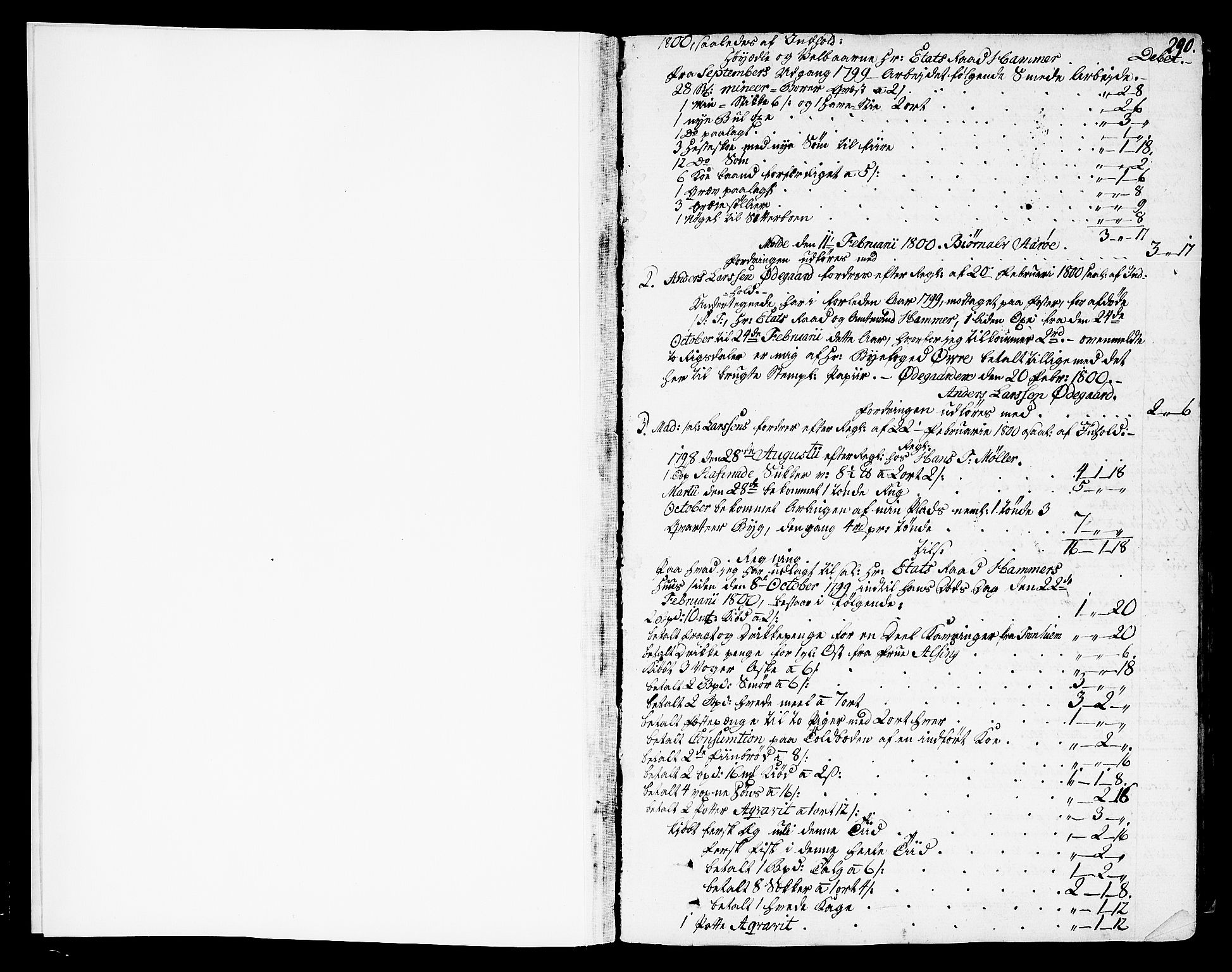 Molde byfogd, AV/SAT-A-0025/3/3Aa/L0004: Skifteprotokoll, 1801-1822, s. 289b-290a