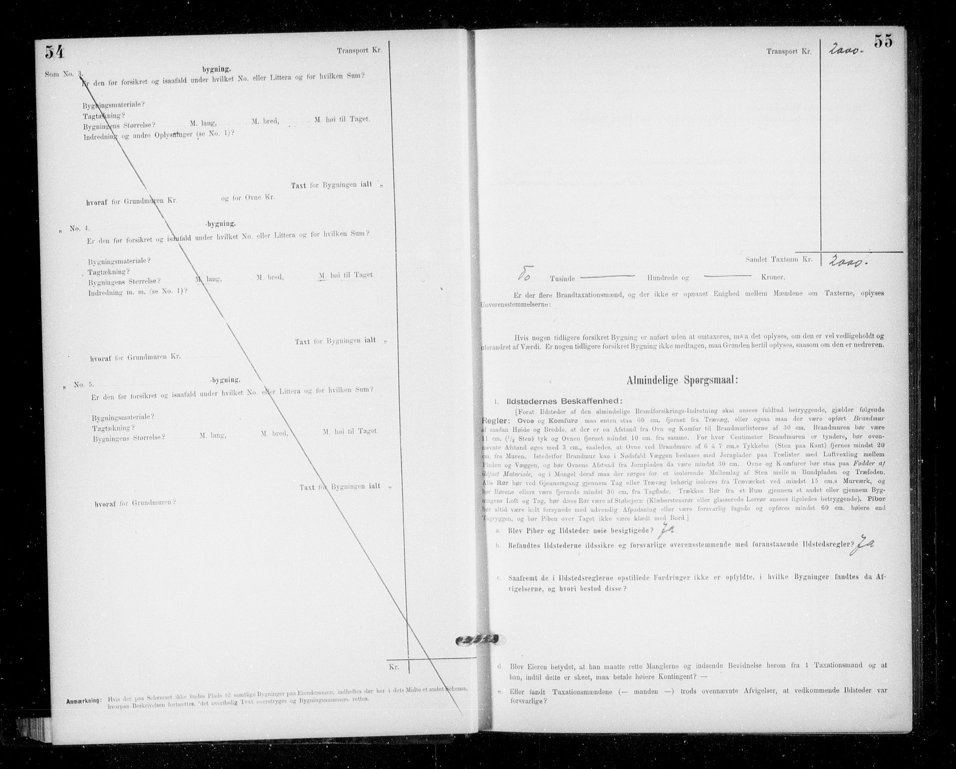 Lensmannen i Jondal, SAB/A-33101/0012/L0005: Branntakstprotokoll, skjematakst, 1894-1951, s. 54-55