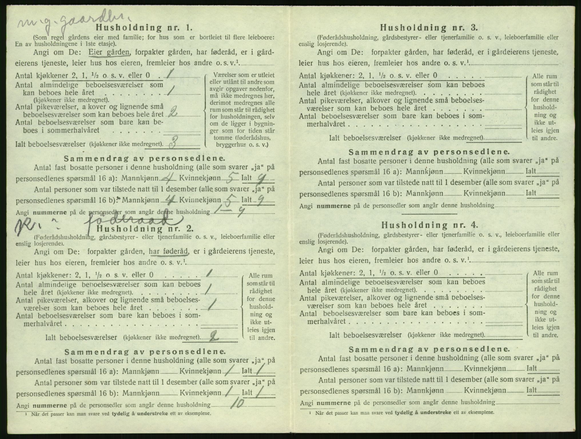 SAT, Folketelling 1920 for 1530 Vatne herred, 1920, s. 499