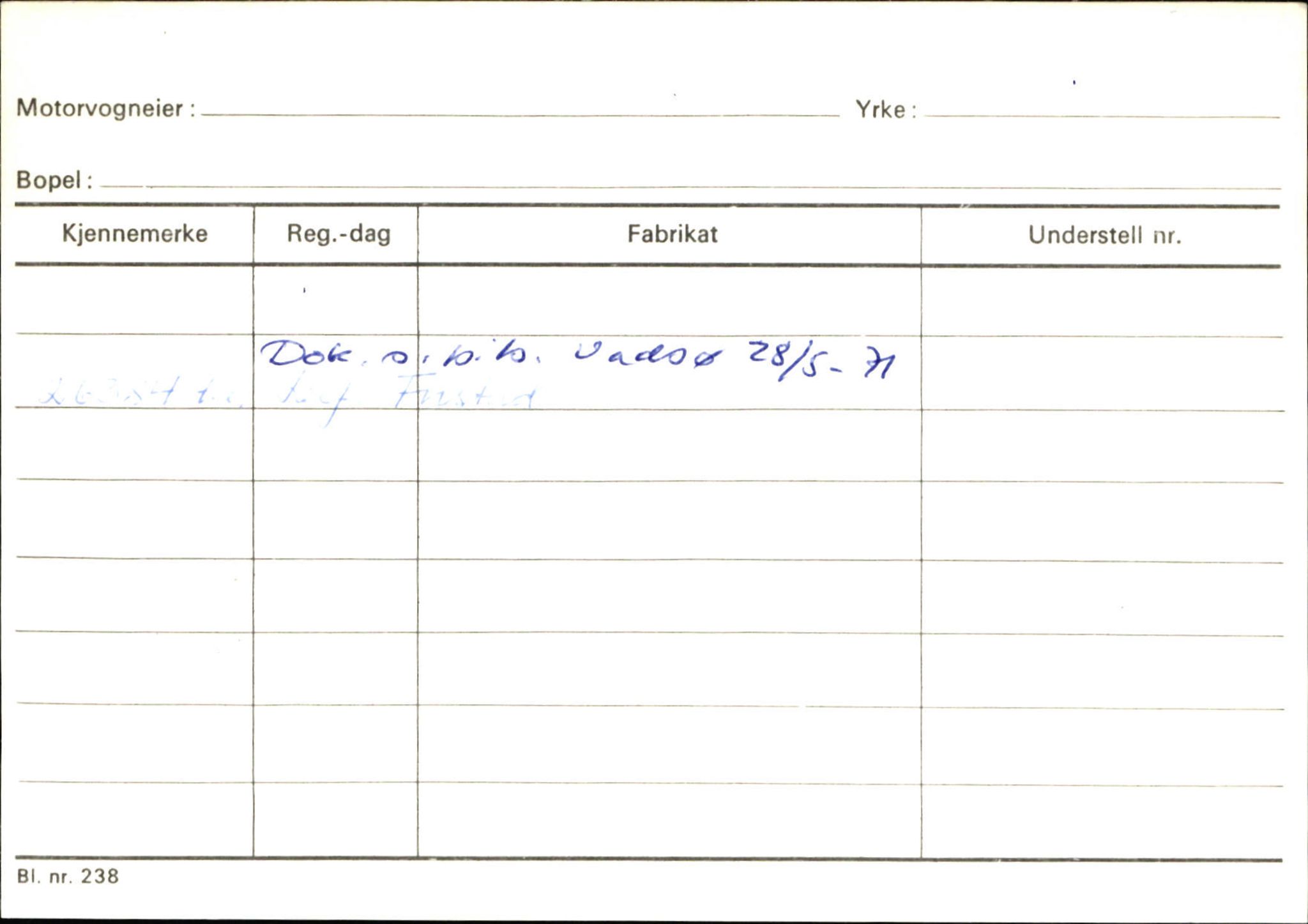 Statens vegvesen, Sogn og Fjordane vegkontor, SAB/A-5301/4/F/L0131: Eigarregister Høyanger P-Å. Stryn S-Å, 1945-1975, s. 53