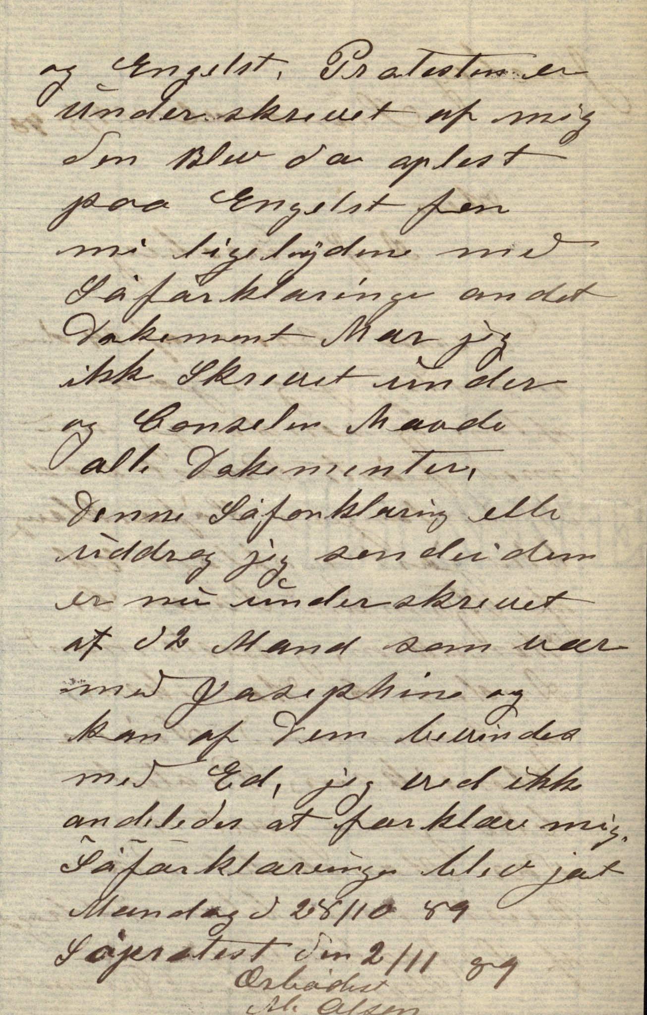 Pa 63 - Østlandske skibsassuranceforening, VEMU/A-1079/G/Ga/L0024/0001: Havaridokumenter / Norrøna, Phønic, Monark, Johan Dahll, Josephine, 1889, s. 101