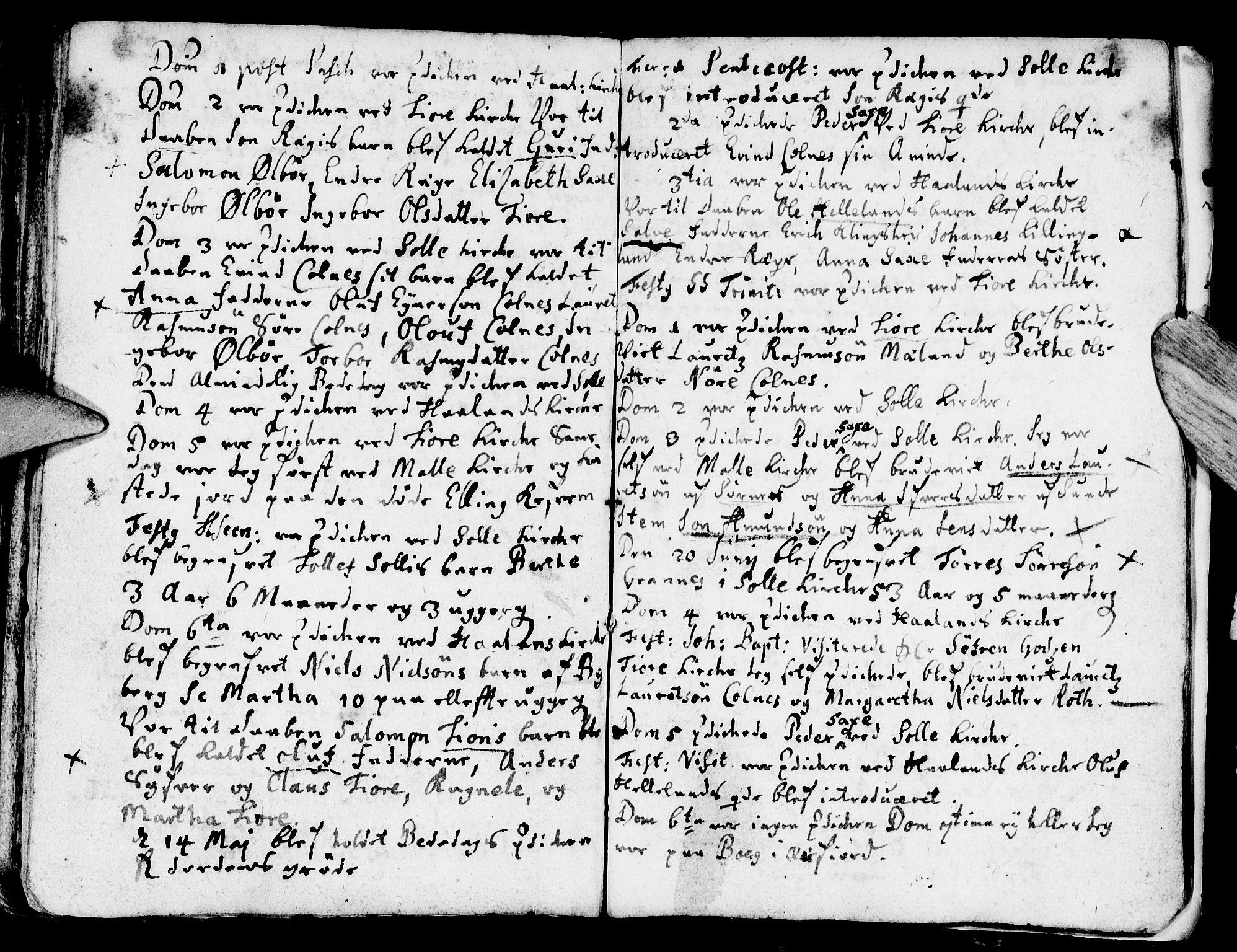 Håland sokneprestkontor, AV/SAST-A-101802/001/30BA/L0001: Ministerialbok nr. A 1, 1671-1722