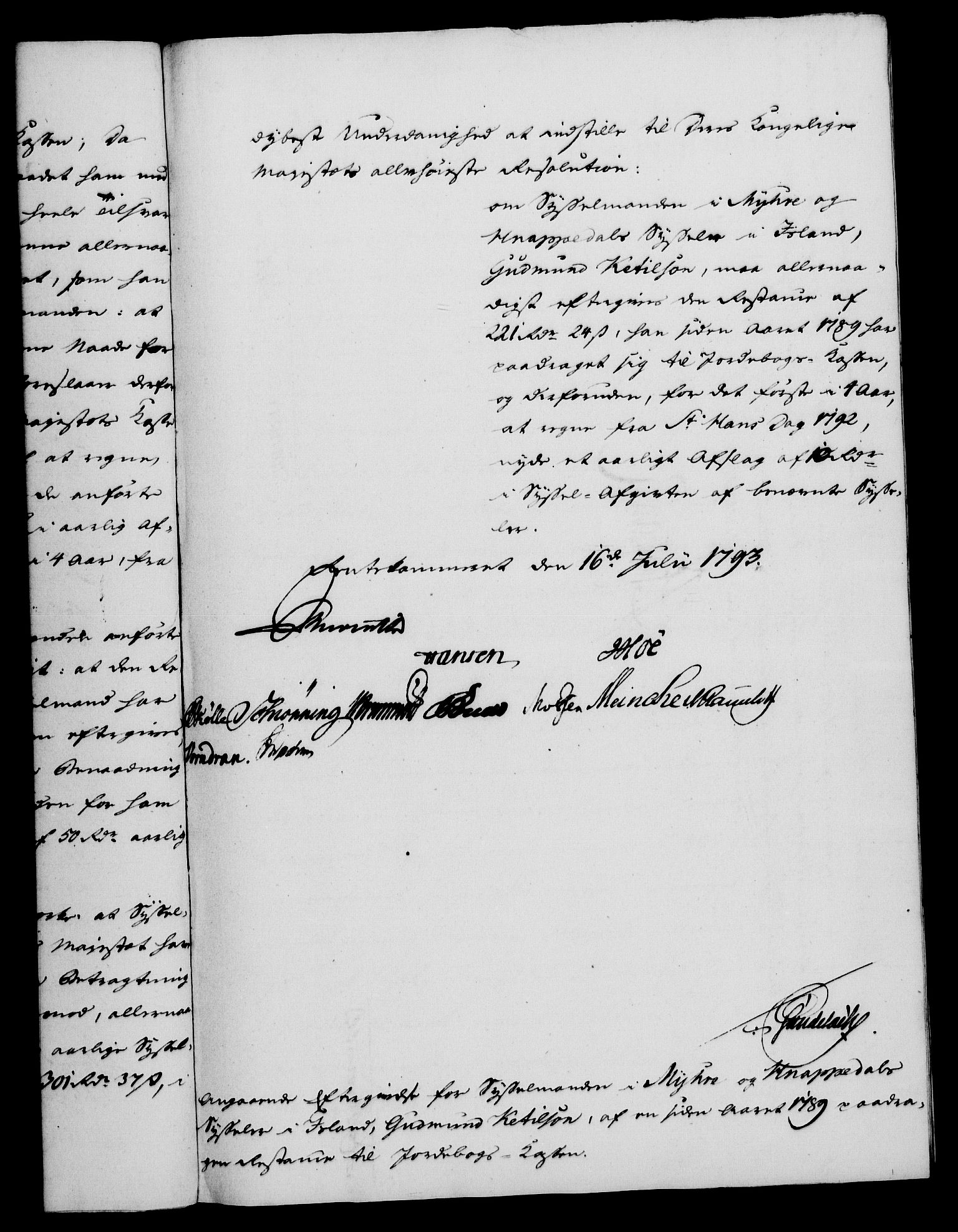 Rentekammeret, Kammerkanselliet, RA/EA-3111/G/Gf/Gfa/L0075: Norsk relasjons- og resolusjonsprotokoll (merket RK 52.75), 1793, s. 192