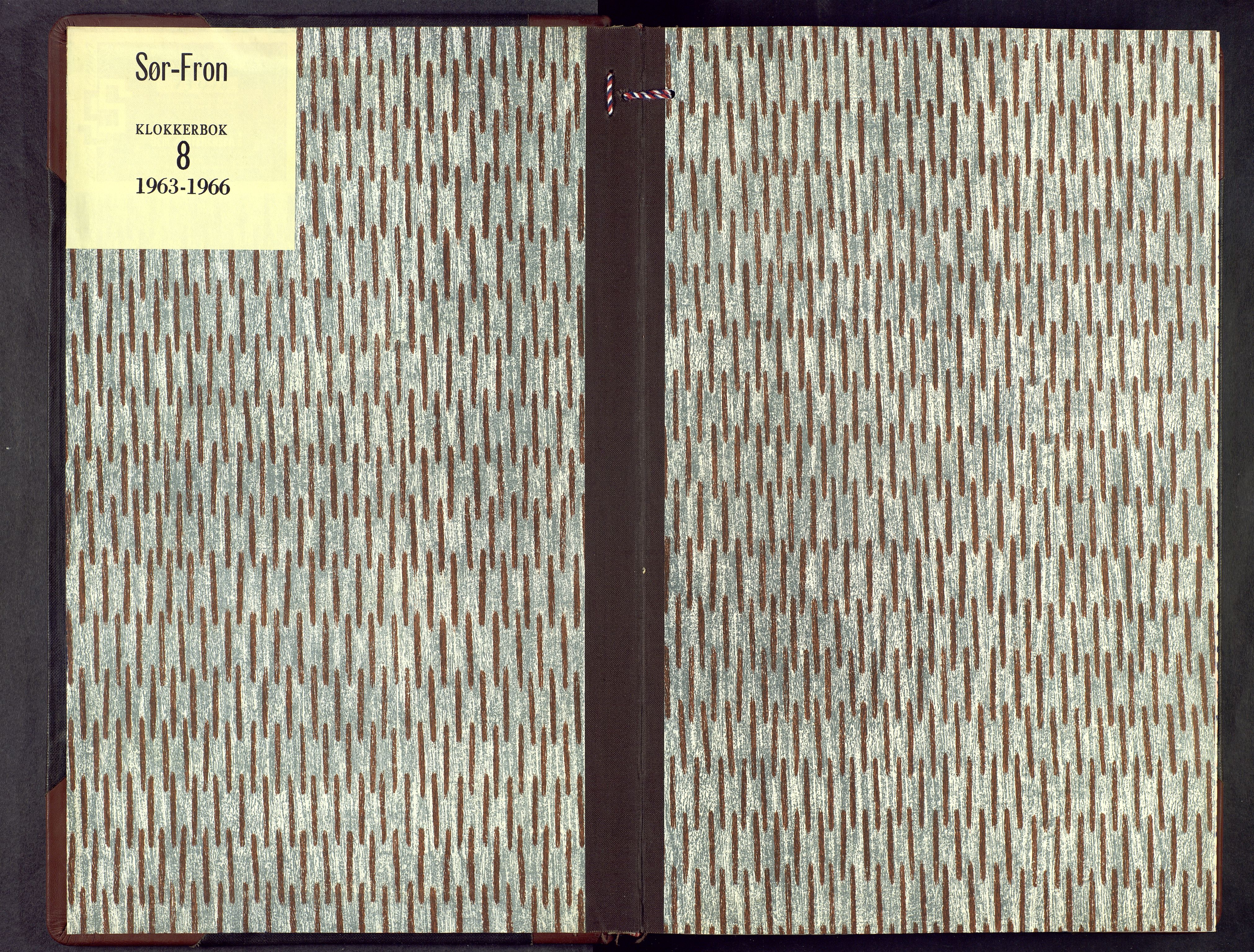 Sør-Fron prestekontor, AV/SAH-PREST-010/H/Ha/Hab/L0008: Klokkerbok nr. 8, 1963-1966