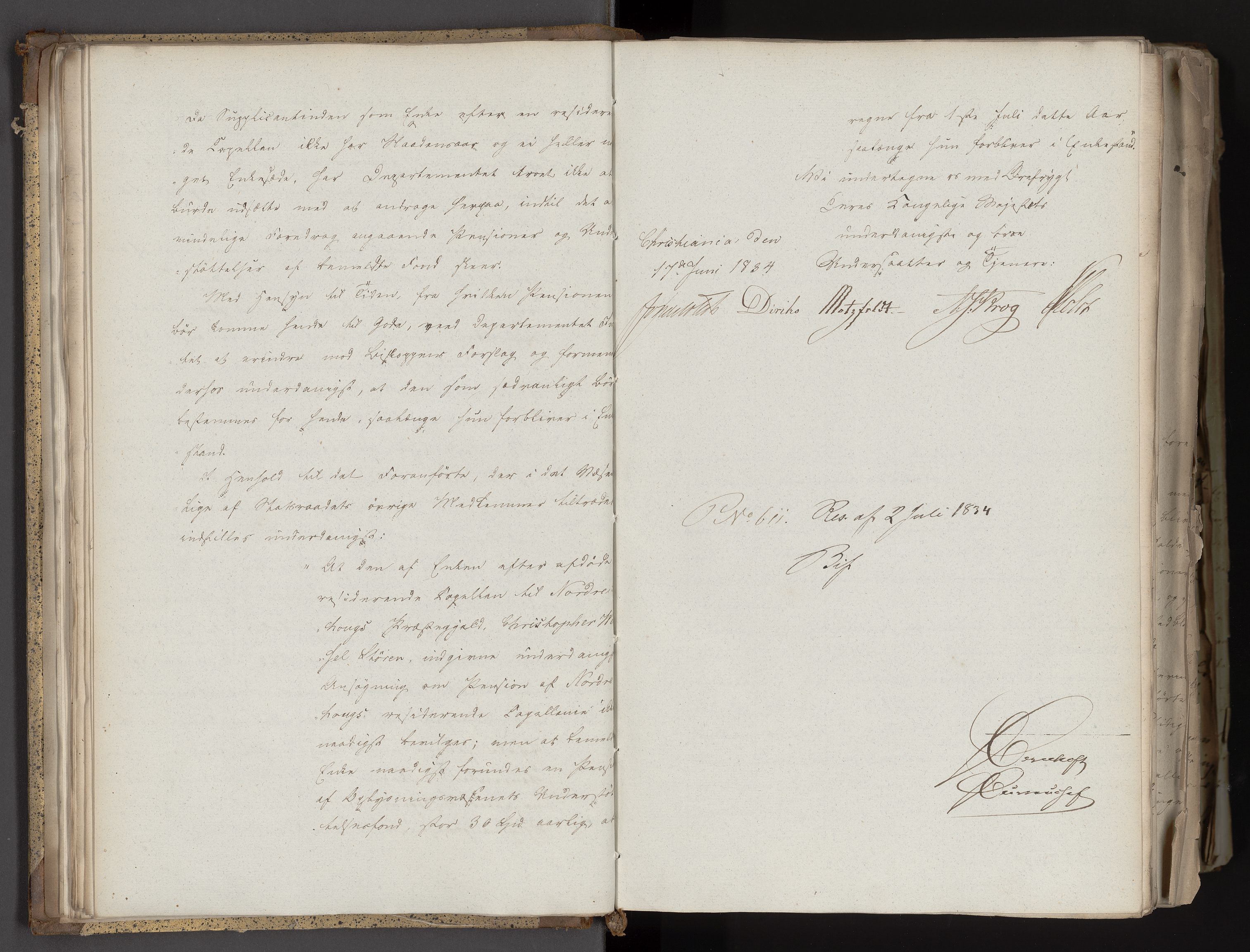 Statsrådsavdelingen i Stockholm, AV/RA-S-1003/D/Da/L0093: Regjeringsinnstillinger nr. 4650-4849, 1834