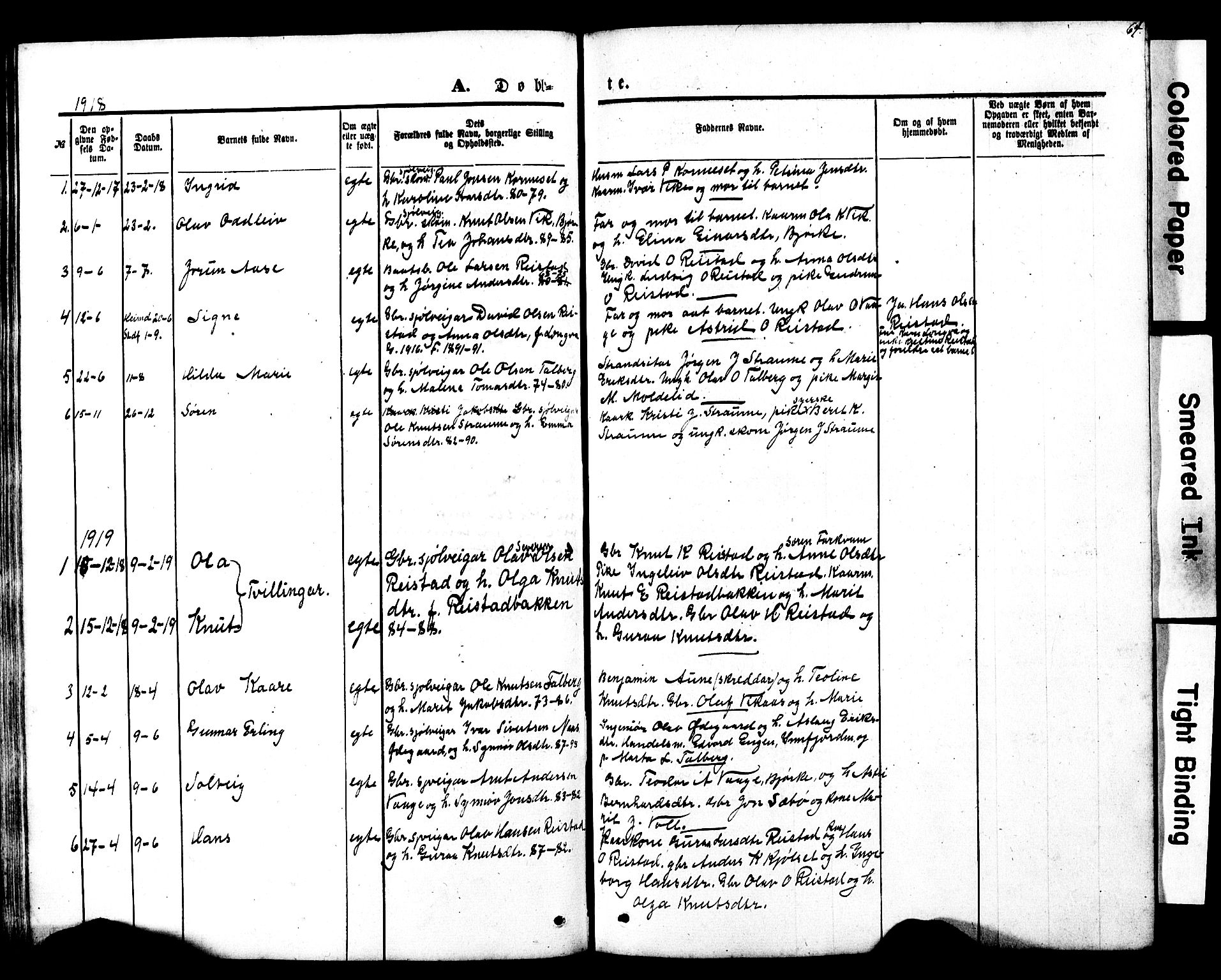 Ministerialprotokoller, klokkerbøker og fødselsregistre - Møre og Romsdal, AV/SAT-A-1454/550/L0618: Klokkerbok nr. 550C01, 1870-1927, s. 64