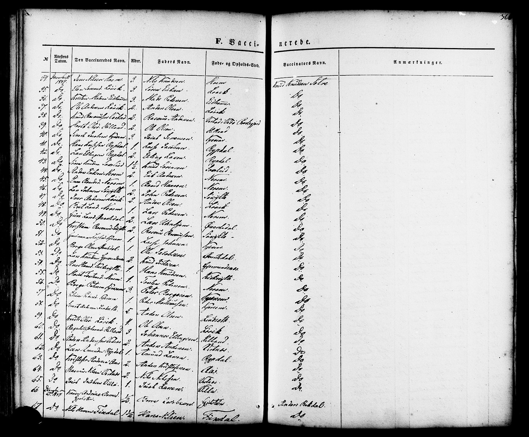 Ministerialprotokoller, klokkerbøker og fødselsregistre - Møre og Romsdal, AV/SAT-A-1454/539/L0529: Ministerialbok nr. 539A02, 1848-1872, s. 366