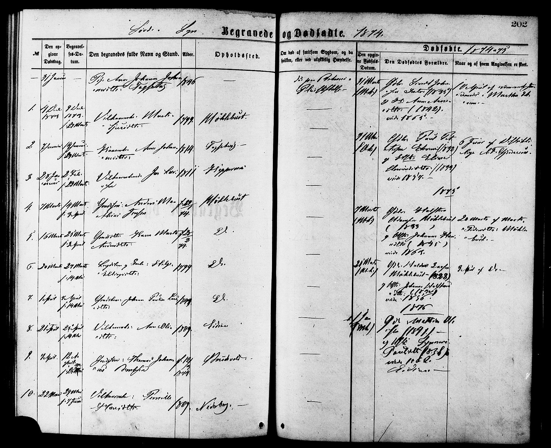 Ministerialprotokoller, klokkerbøker og fødselsregistre - Møre og Romsdal, AV/SAT-A-1454/502/L0024: Ministerialbok nr. 502A02, 1873-1884, s. 202